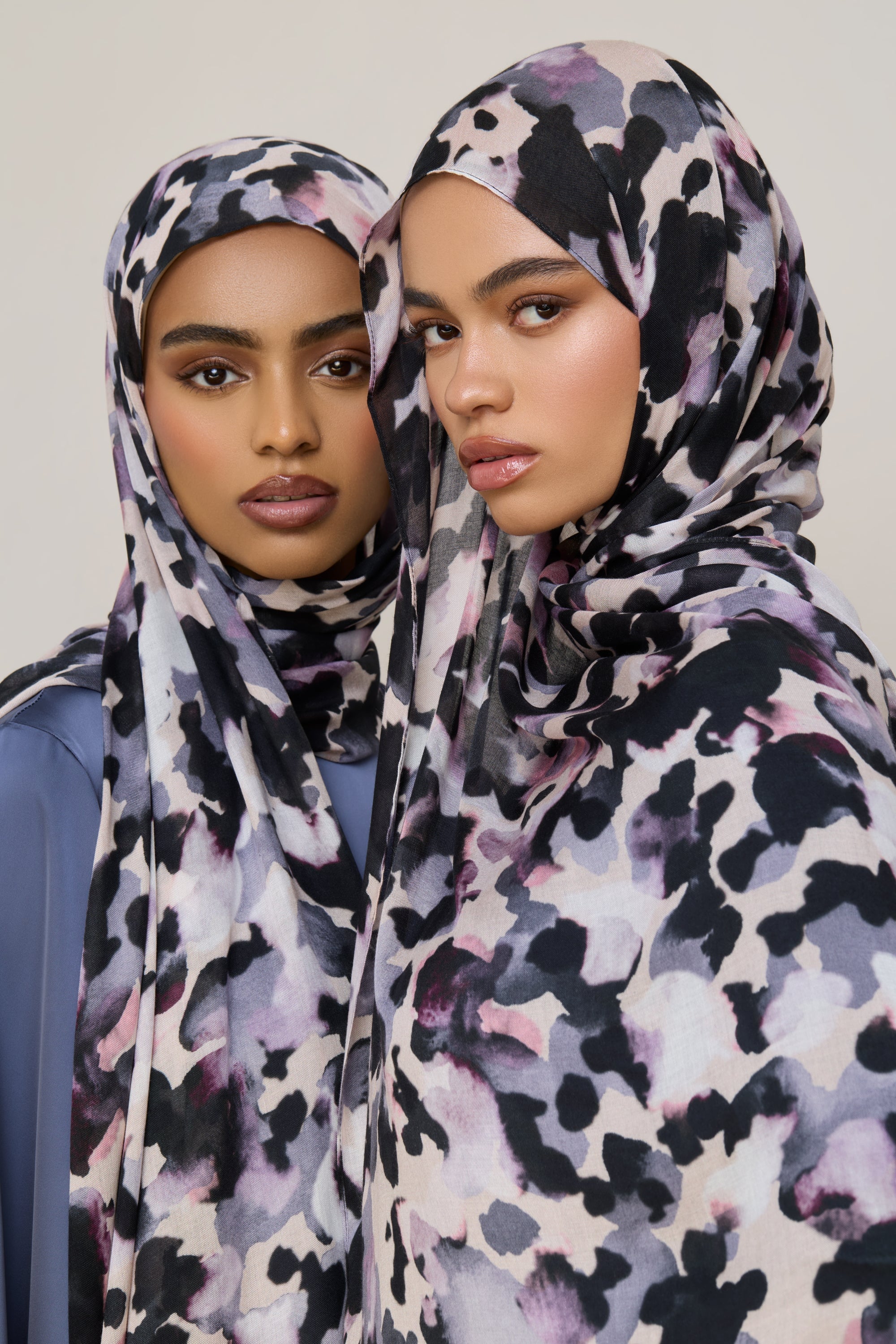 Printed Modal Hijab - Lilac Spots Hijabs Veiled
