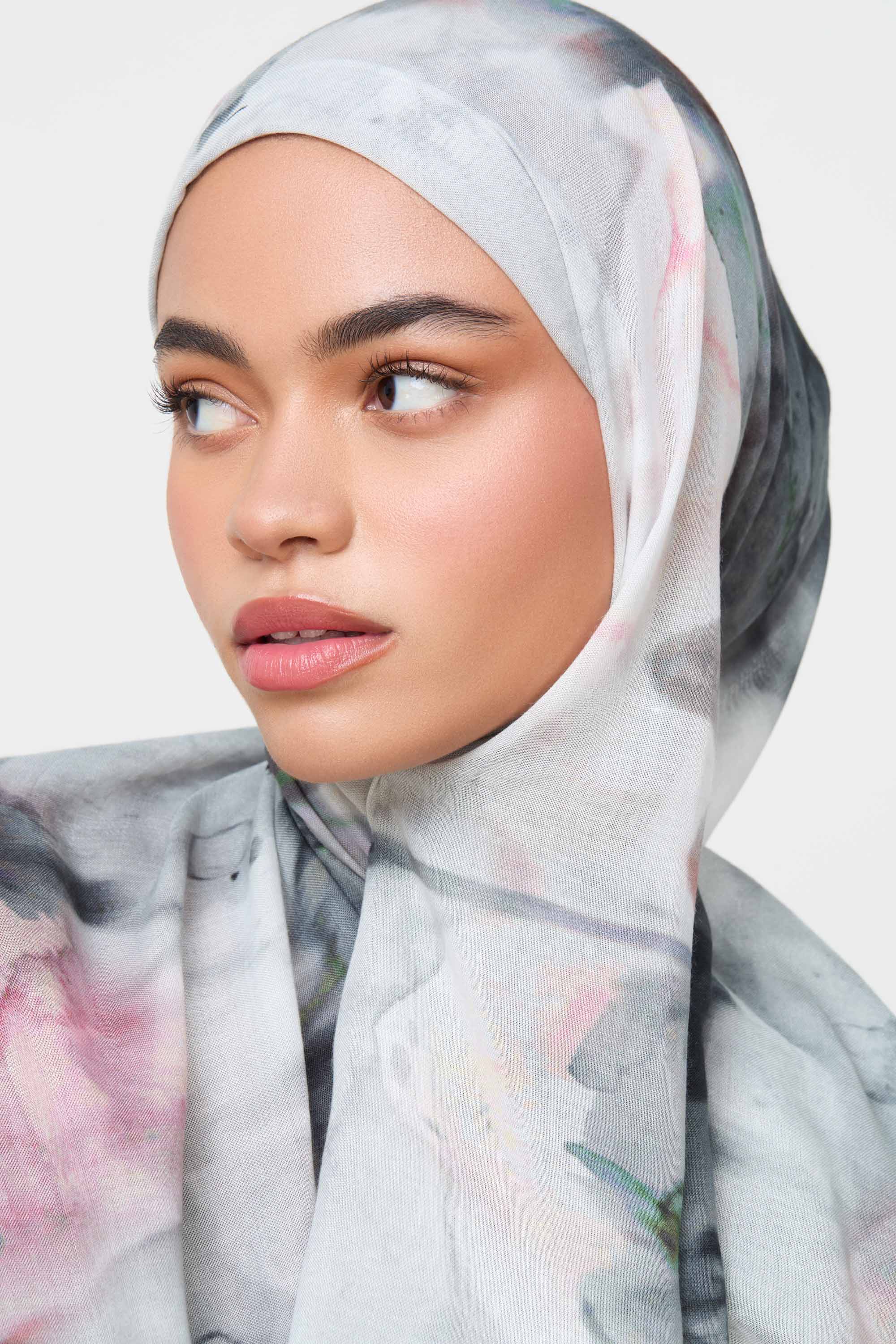 Printed Modal Hijab - Marble Dream Hijabs Veiled