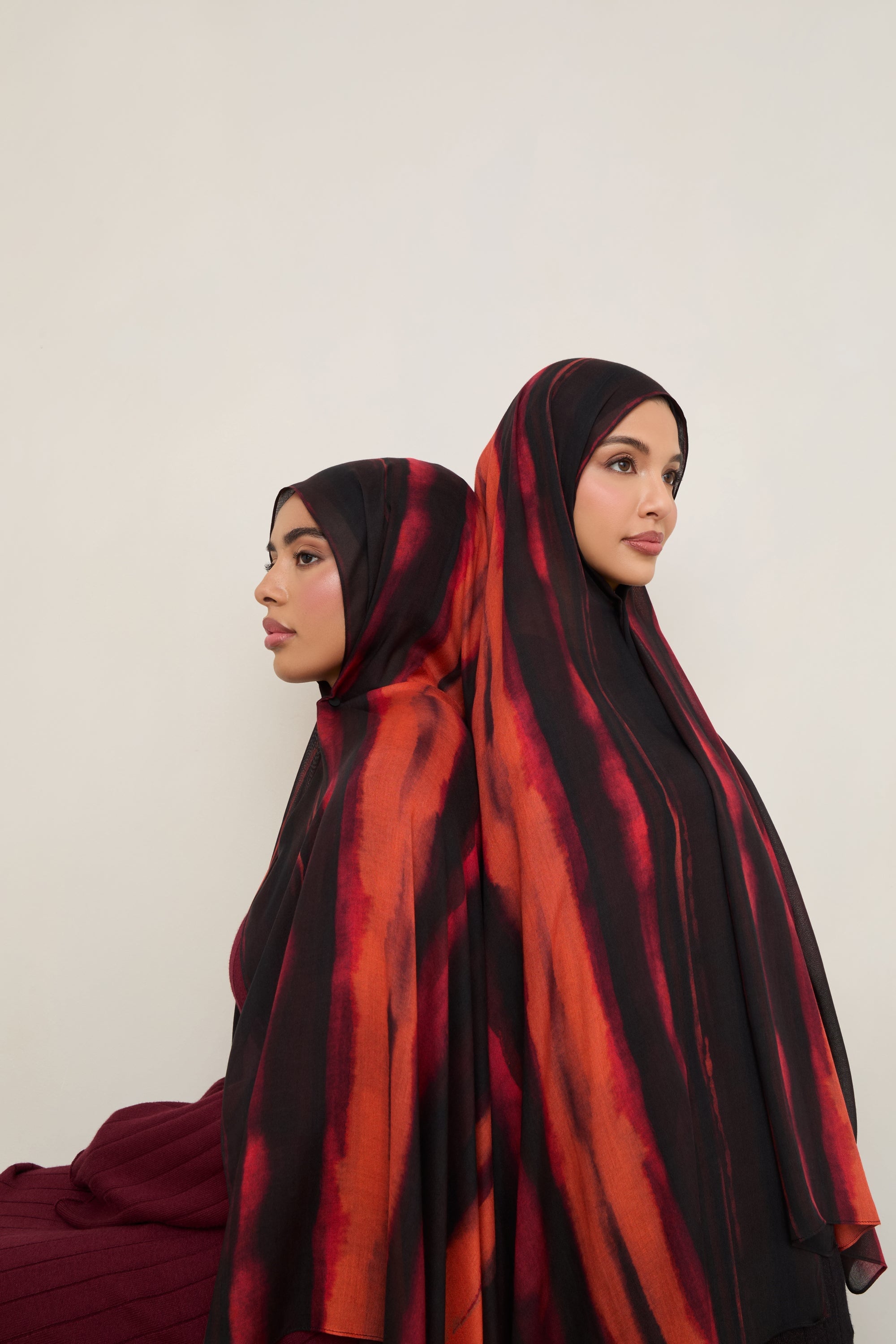 Printed Modal Hijab - Molten Waves Hijabs Veiled