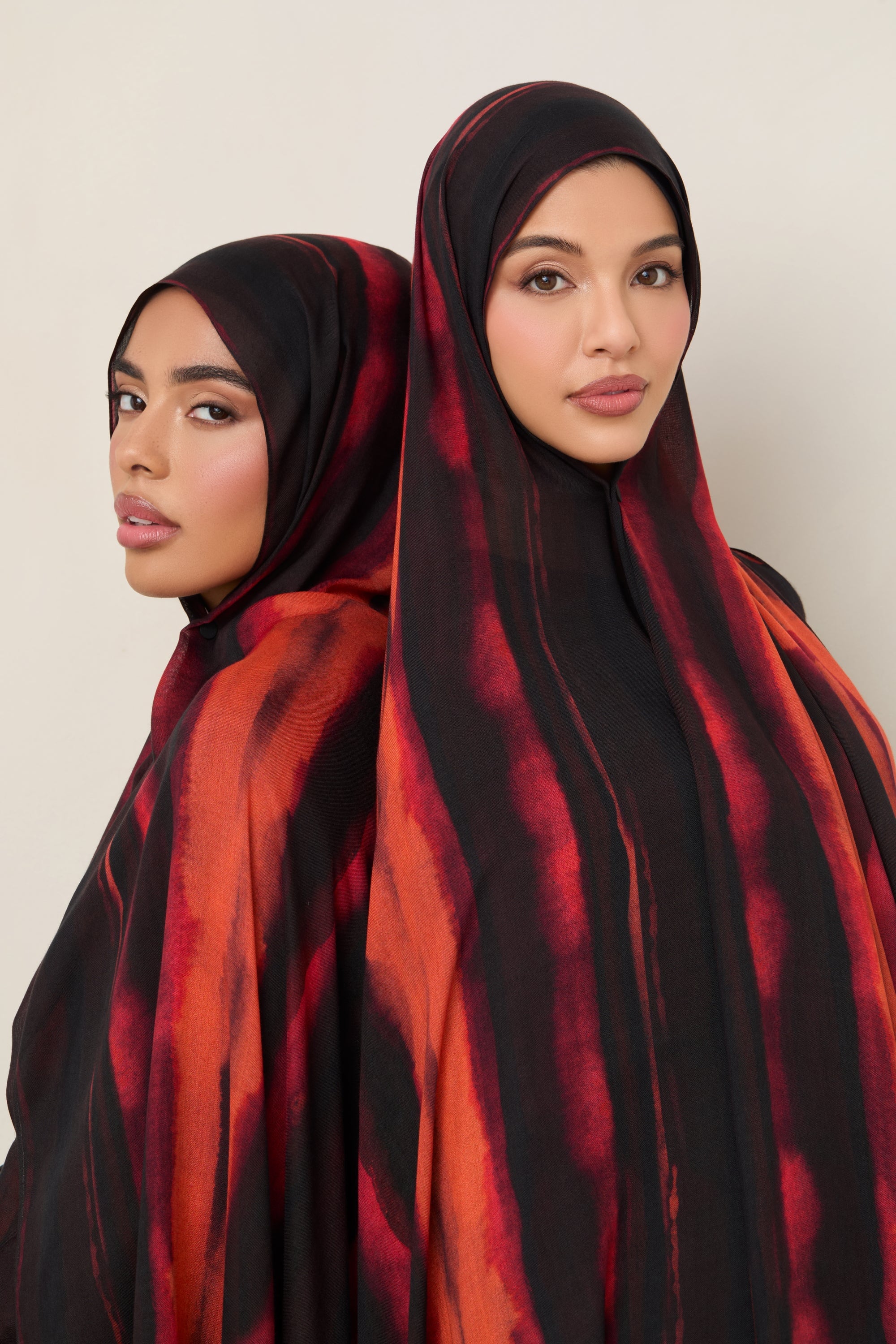 Printed Modal Hijab - Molten Waves Hijabs Veiled