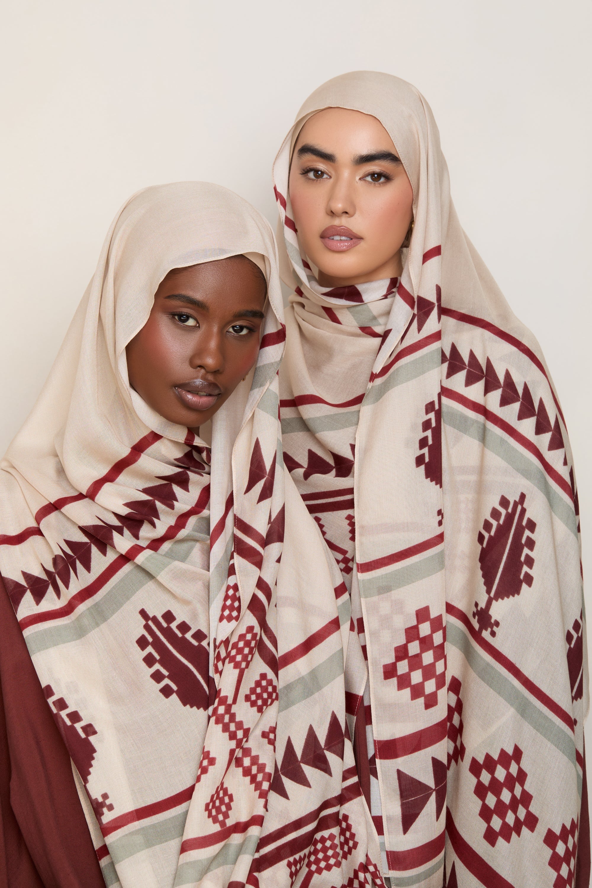 Printed Modal Hijab - Palestine Heritage Hijabs Veiled