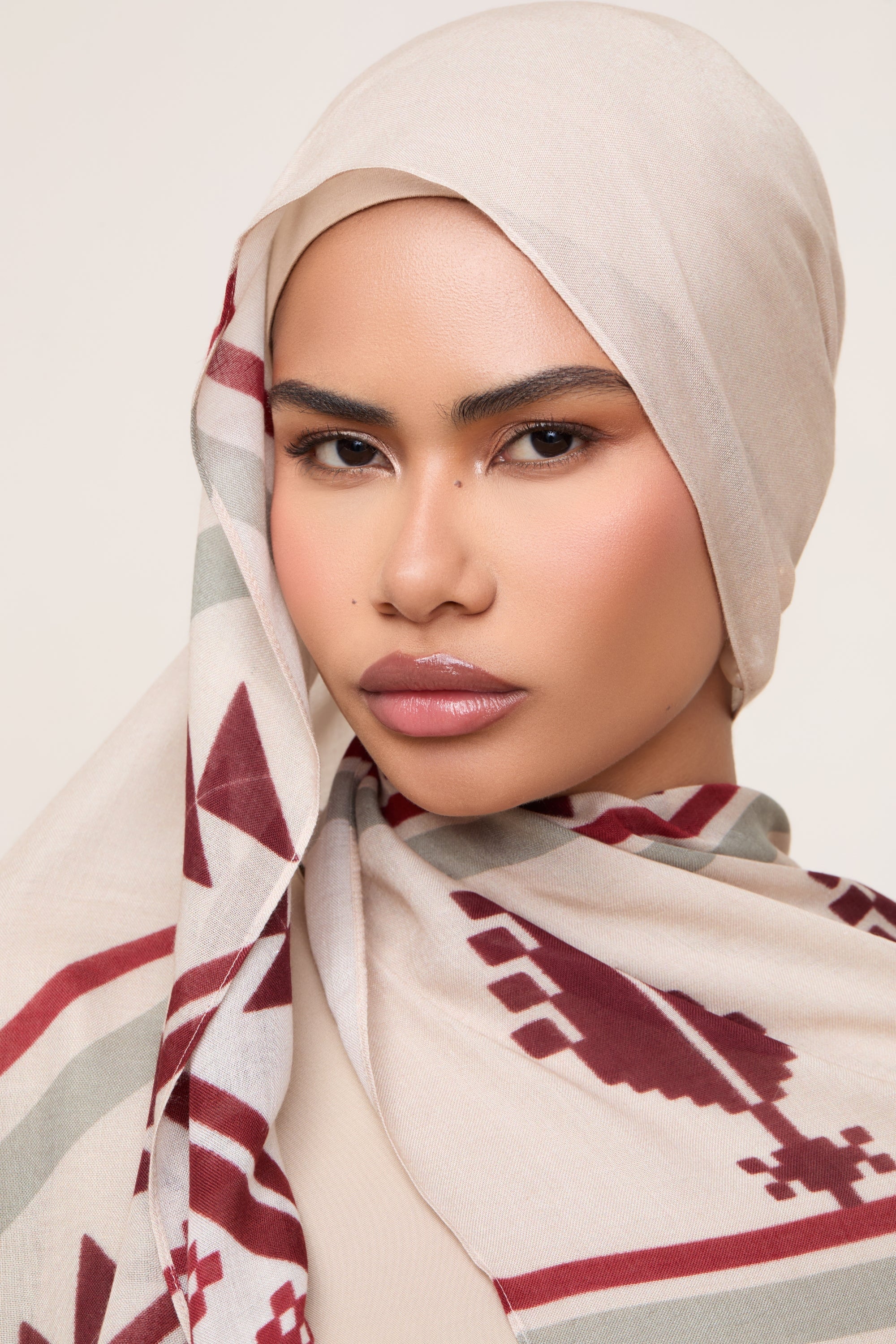 Printed Modal Hijab - Palestine Heritage Hijabs Veiled