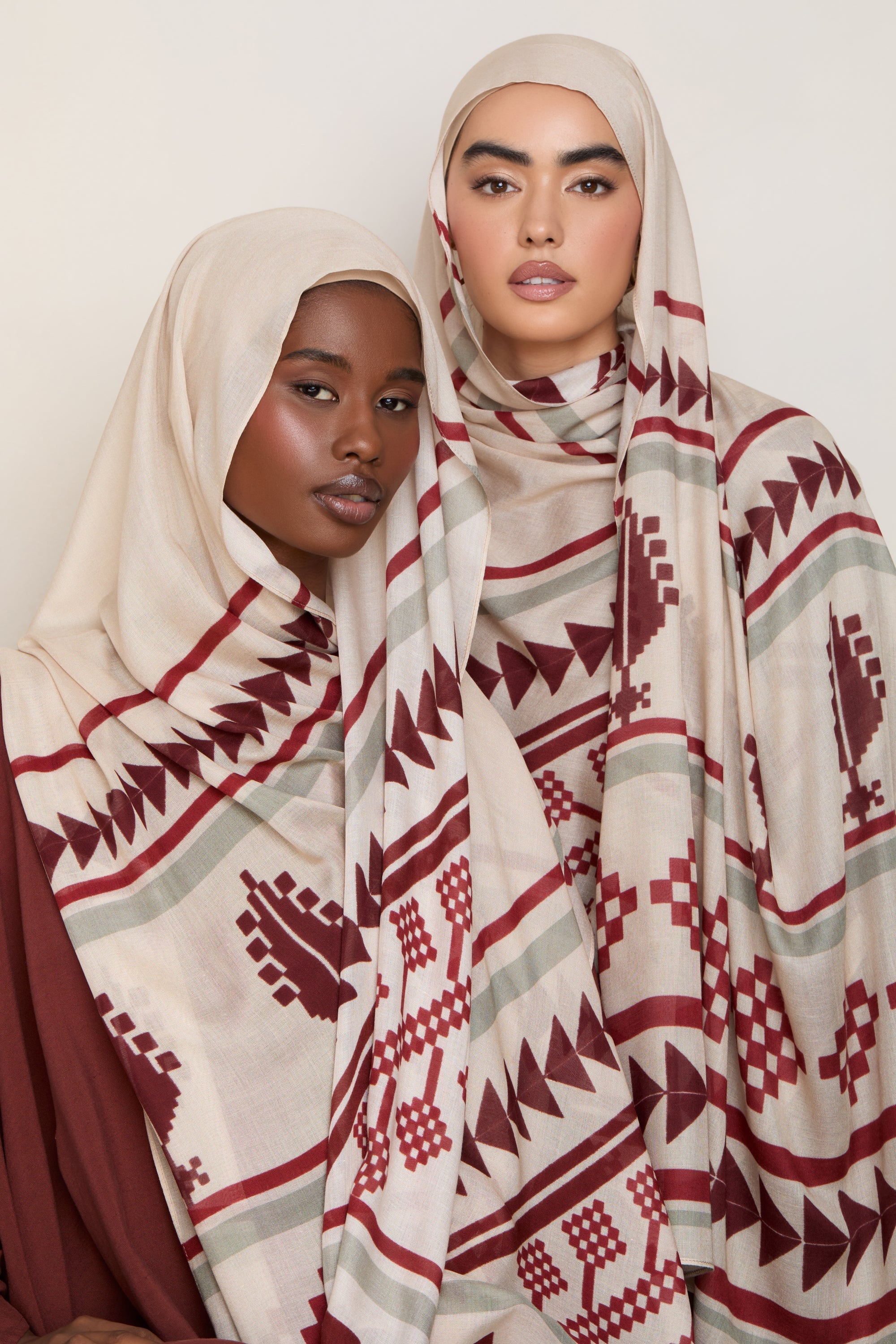 Printed Modal Hijab - Palestine Heritage Hijabs Veiled