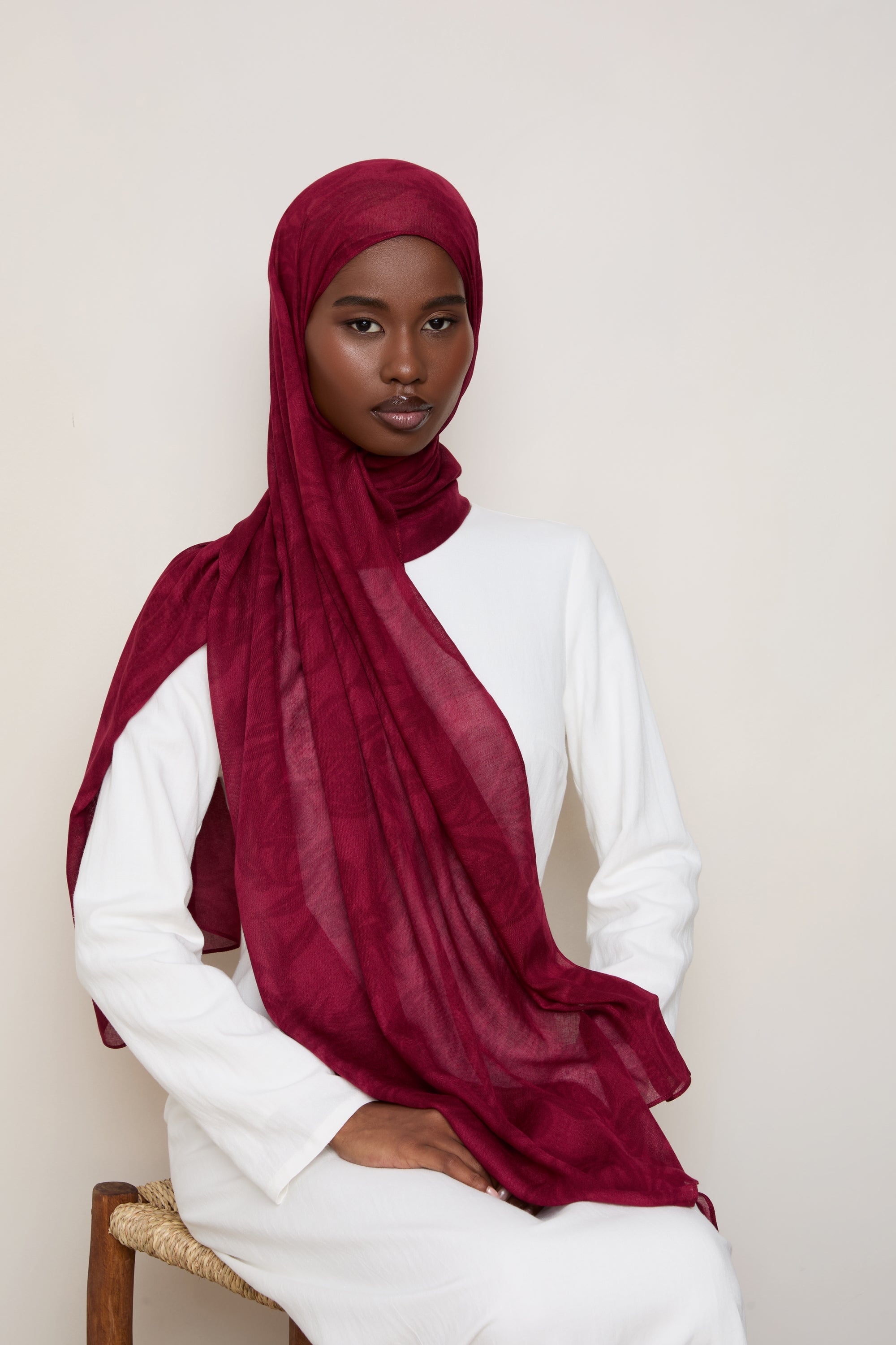 Printed Modal Hijab - Paradise Garden Hijabs Veiled