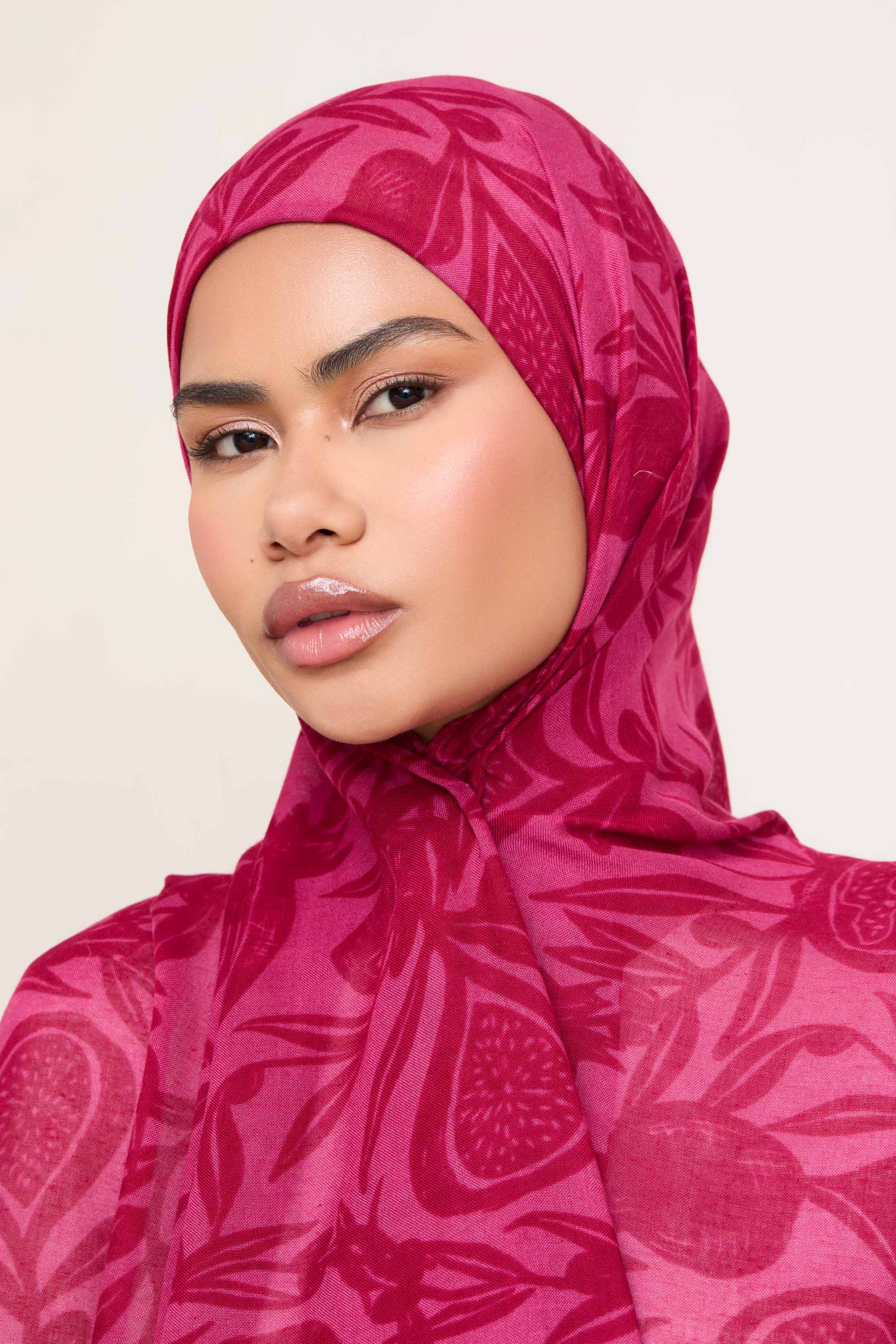 Printed Modal Hijab - Paradise Garden Hijabs Veiled