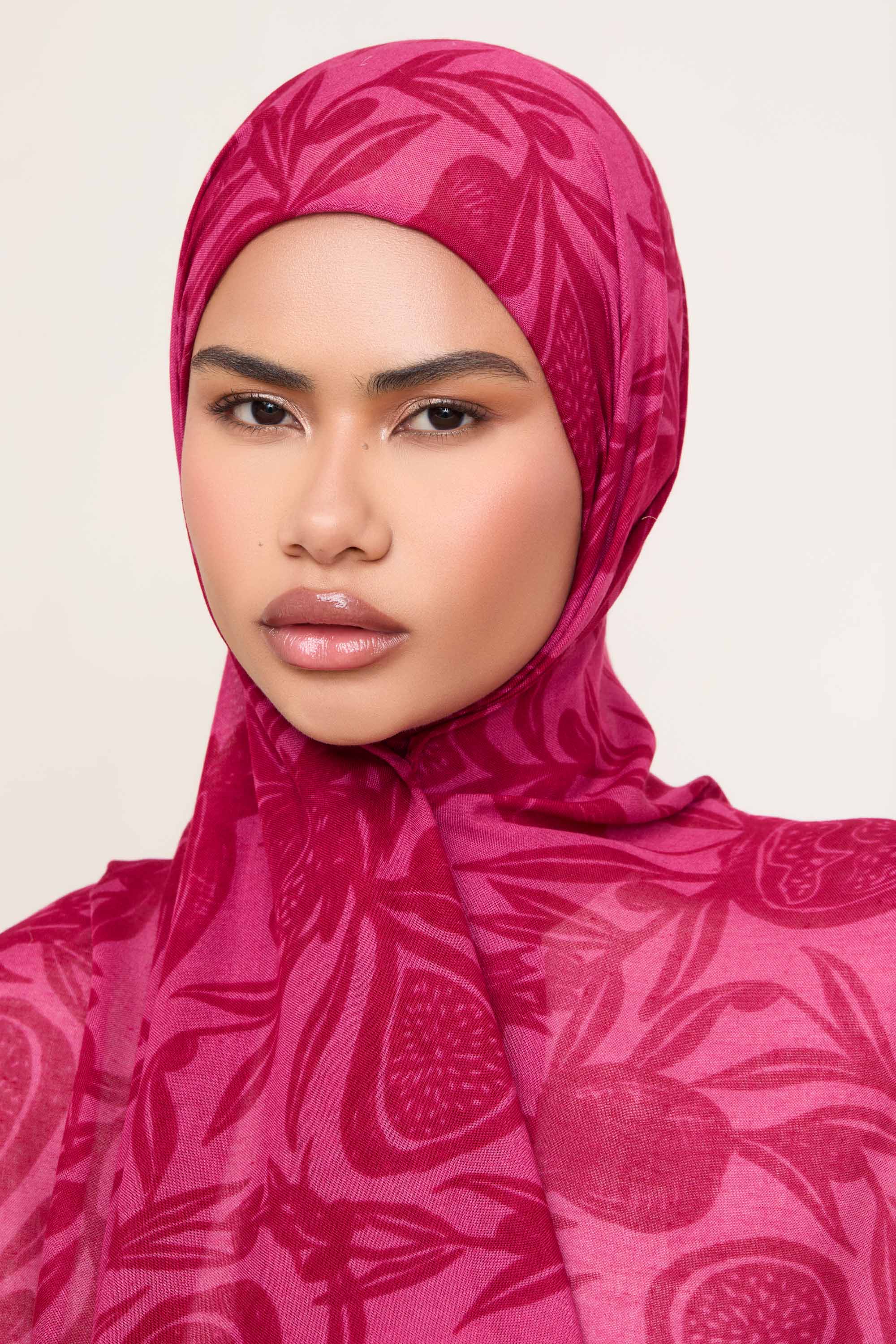 Printed Modal Hijab - Paradise Garden Hijabs Veiled