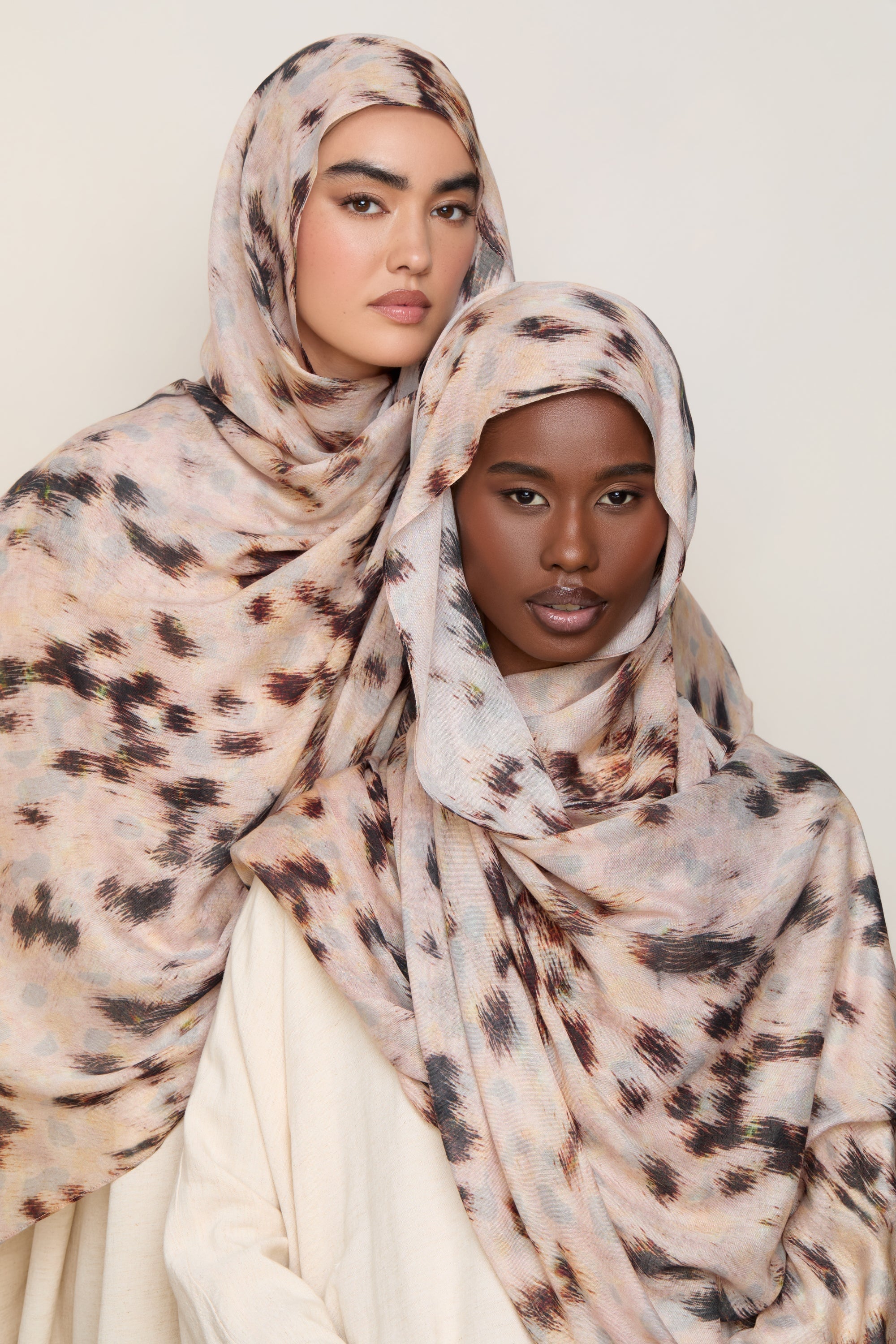 Printed Modal Hijab - Pastel Prowl Hijabs Veiled