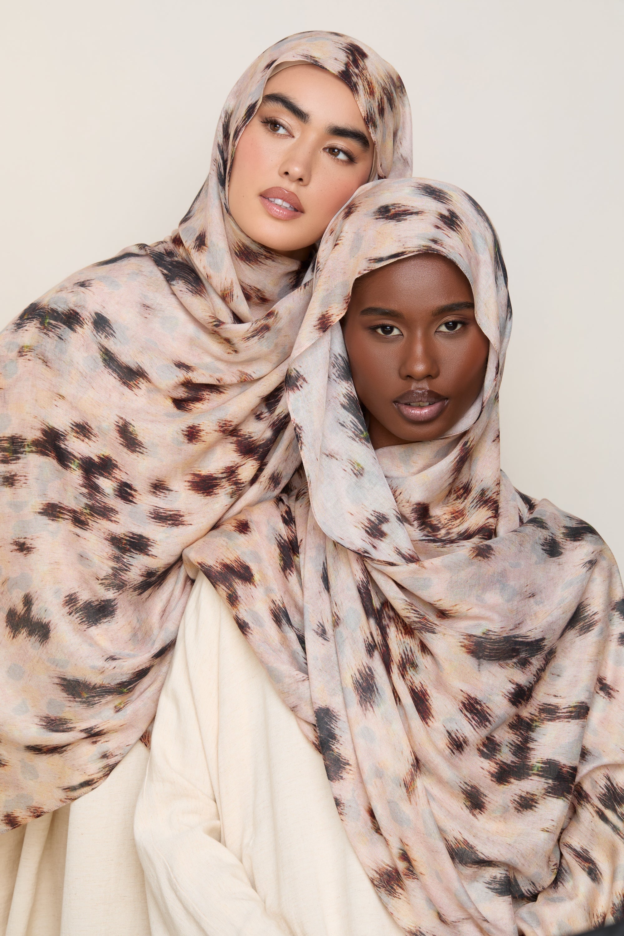 Printed Modal Hijab - Pastel Prowl Hijabs Veiled