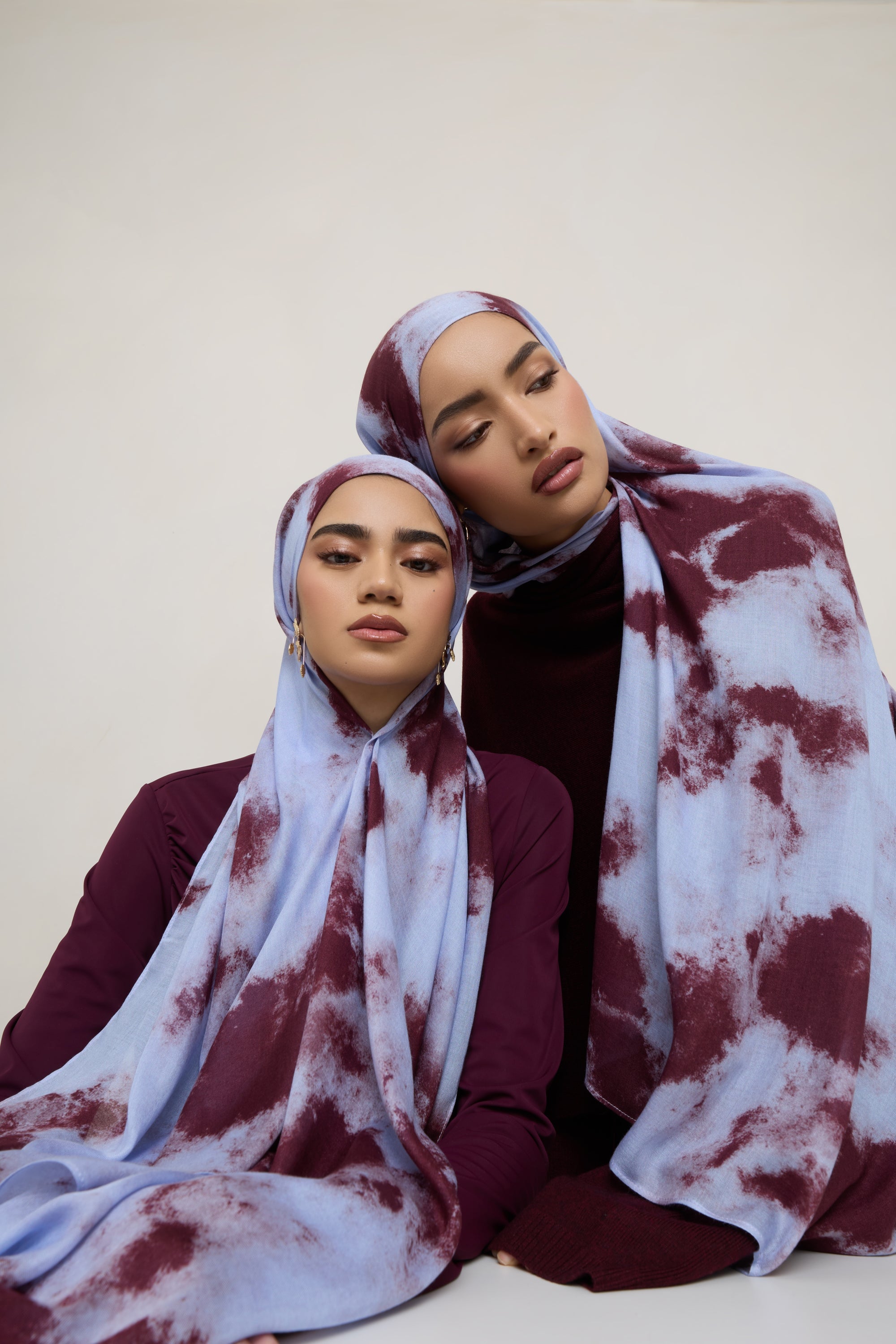 Printed Modal Hijab - Royal Tides Hijabs Veiled