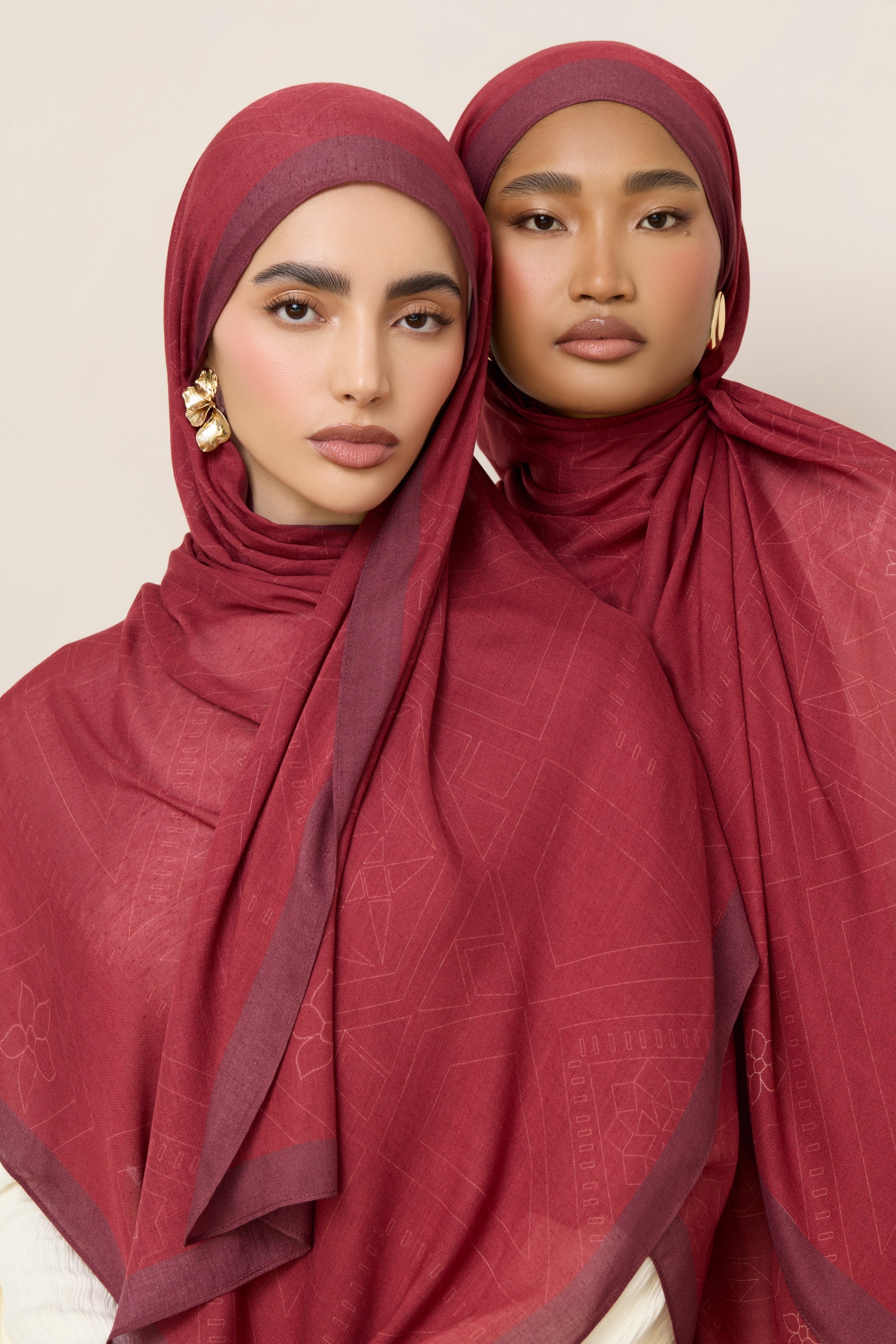 Printed Modal Hijab - Sham Hijabs Veiled