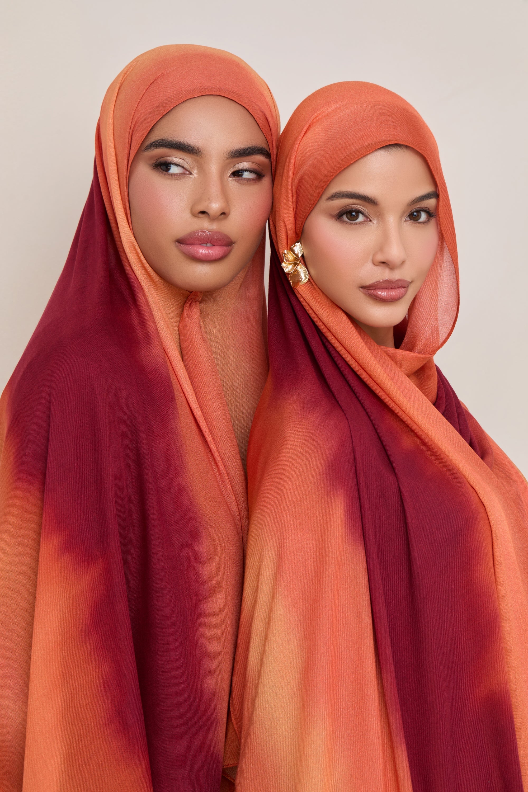 Printed Modal Hijab - Summer Sunset Hijabs Veiled