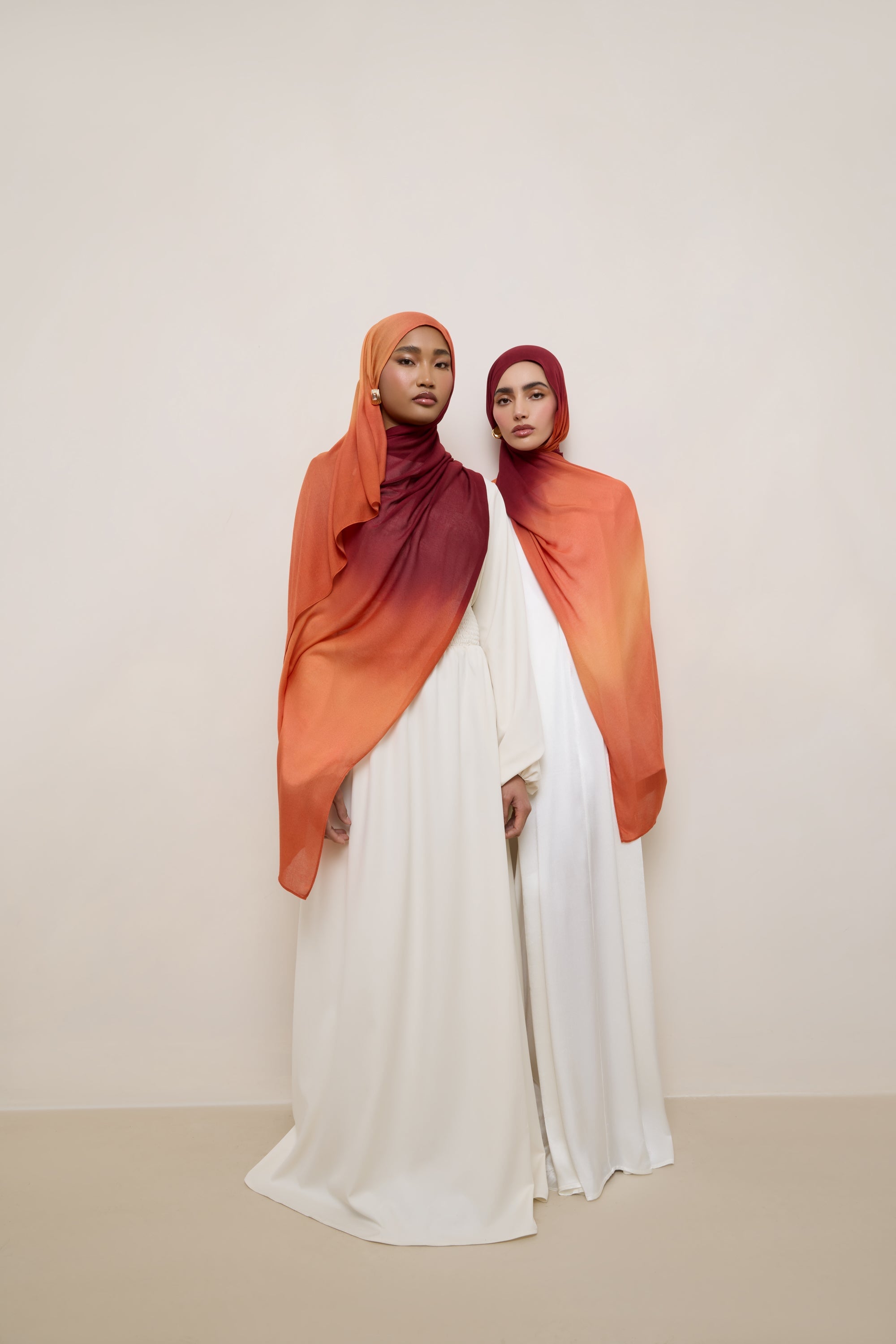 Printed Modal Hijab - Summer Sunset Drip Hijabs Veiled