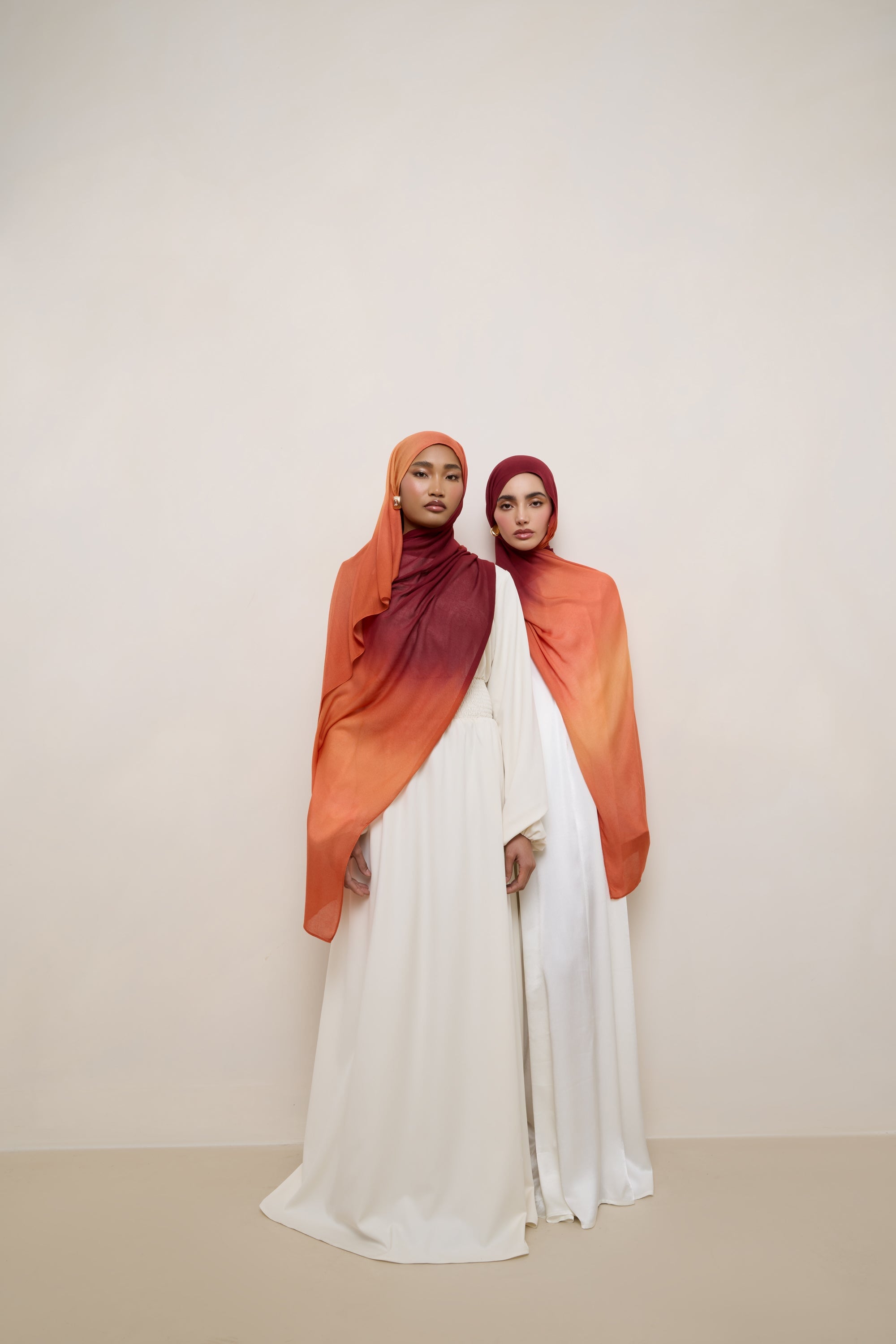 Printed Modal Hijab - Summer Sunset Drip Hijabs Veiled