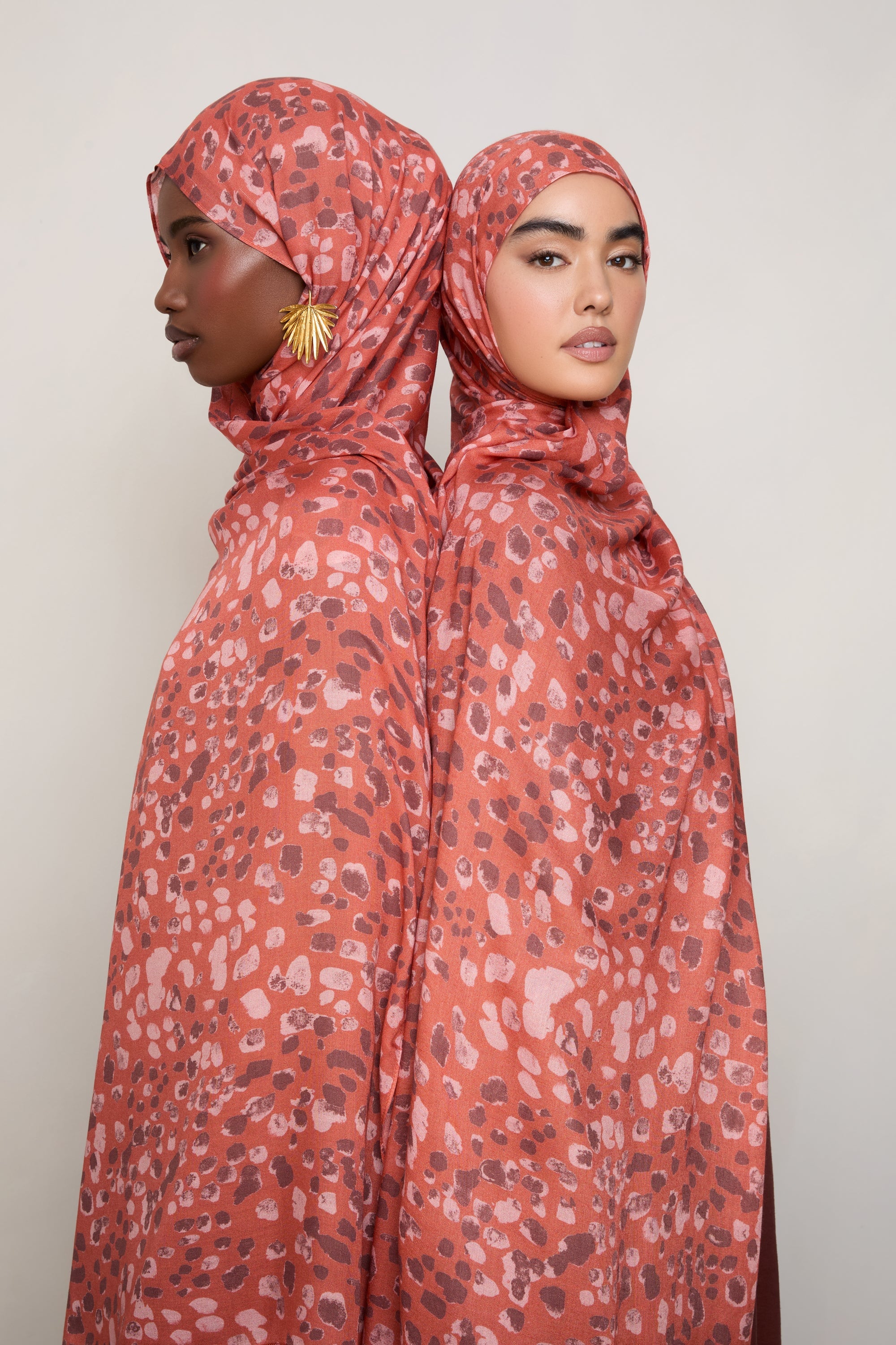 Printed Modal Hijab - Sunset Prowl Hijabs Veiled