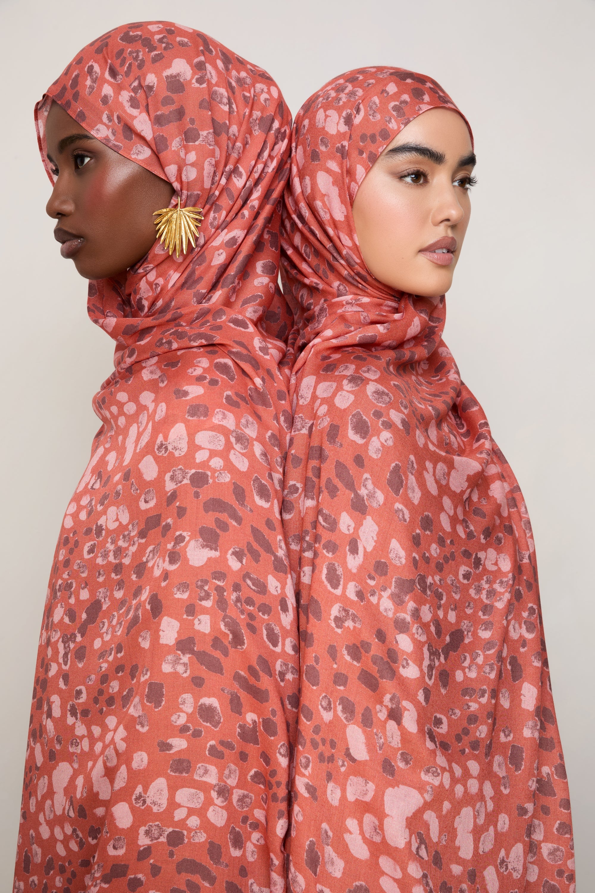 Printed Modal Hijab - Sunset Prowl Hijabs Veiled