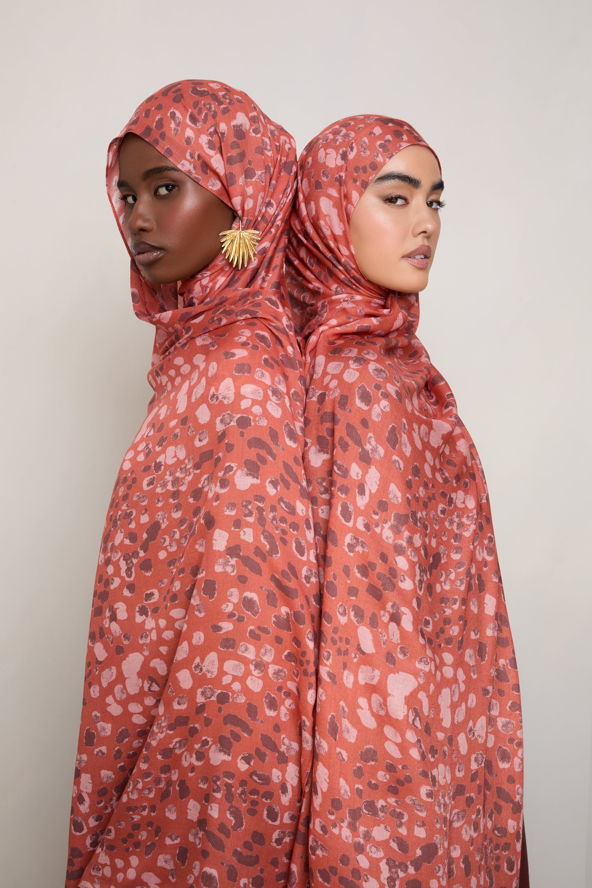 Printed Modal Hijab - Sunset Prowl Hijabs Veiled