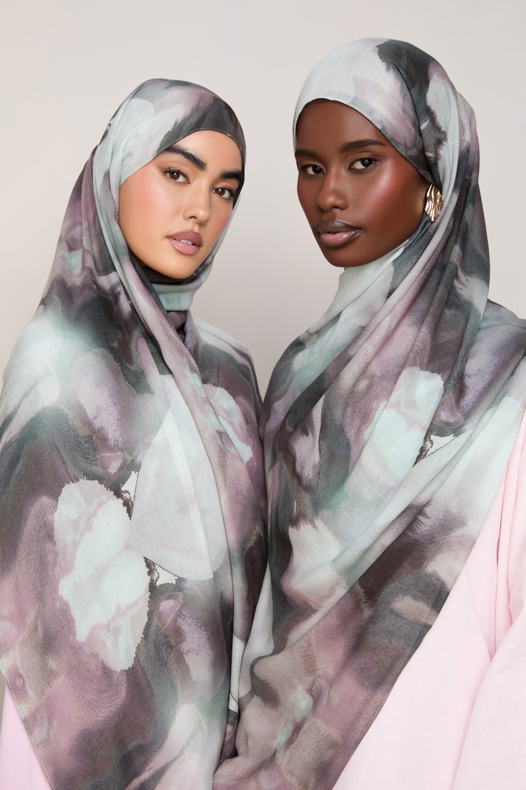 Printed Modal Hijab - Twilight Flora Hijabs Veiled