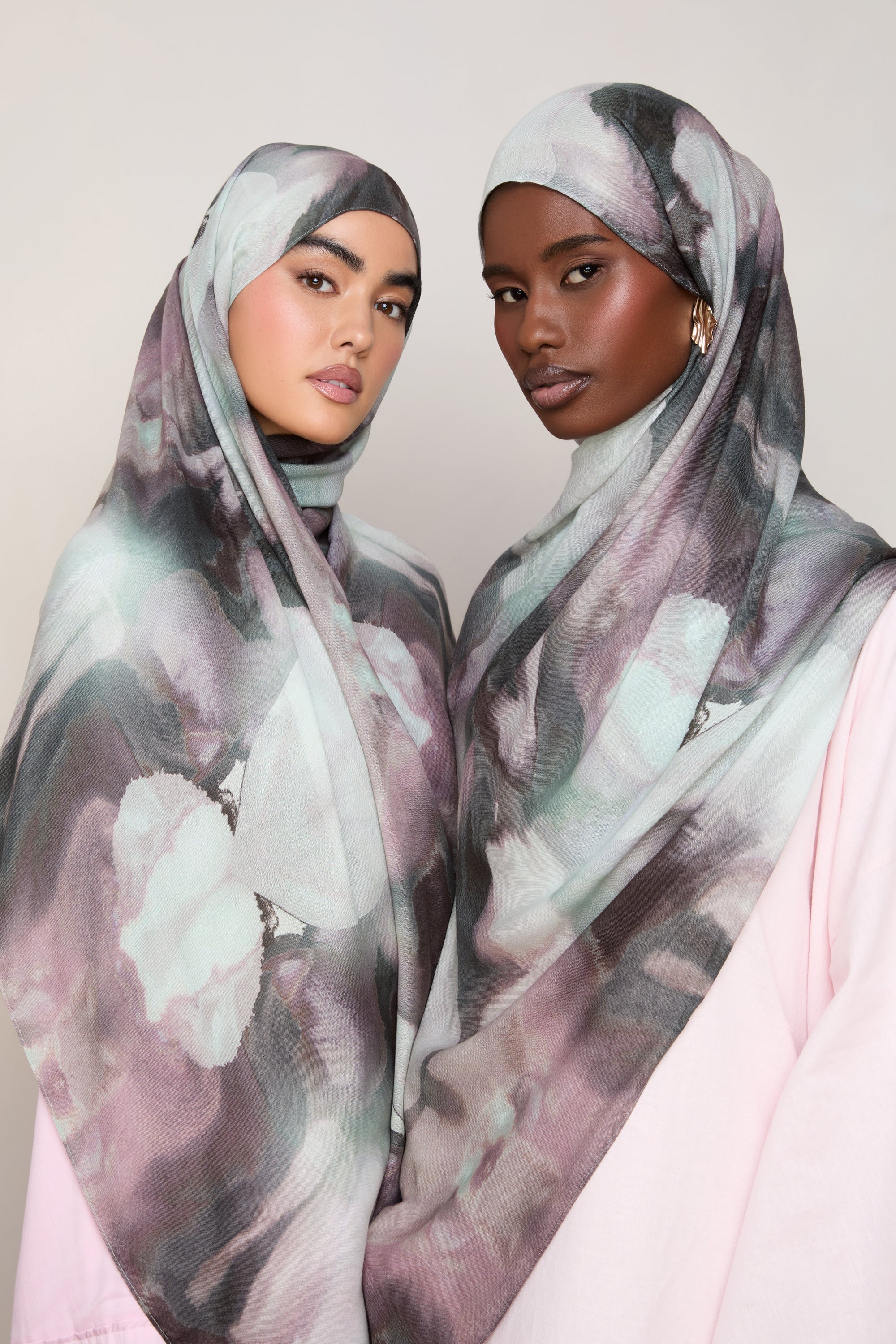 Printed Modal Hijab - Twilight Flora Hijabs Veiled