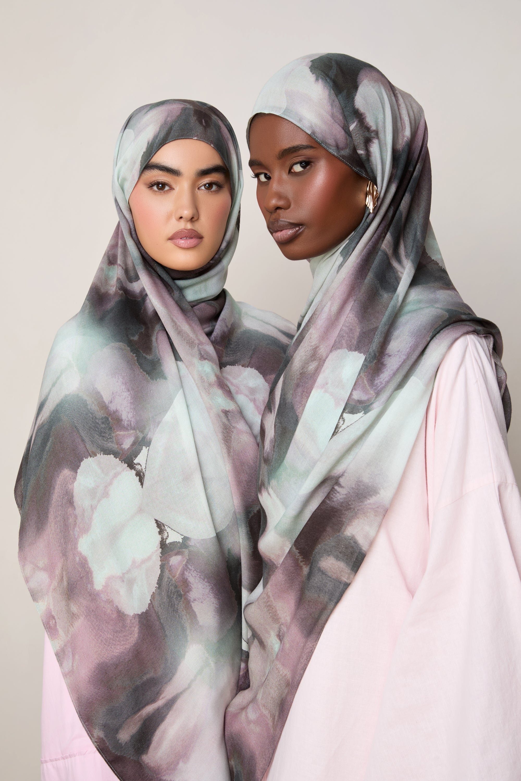 Printed Modal Hijab - Twilight Flora Hijabs Veiled