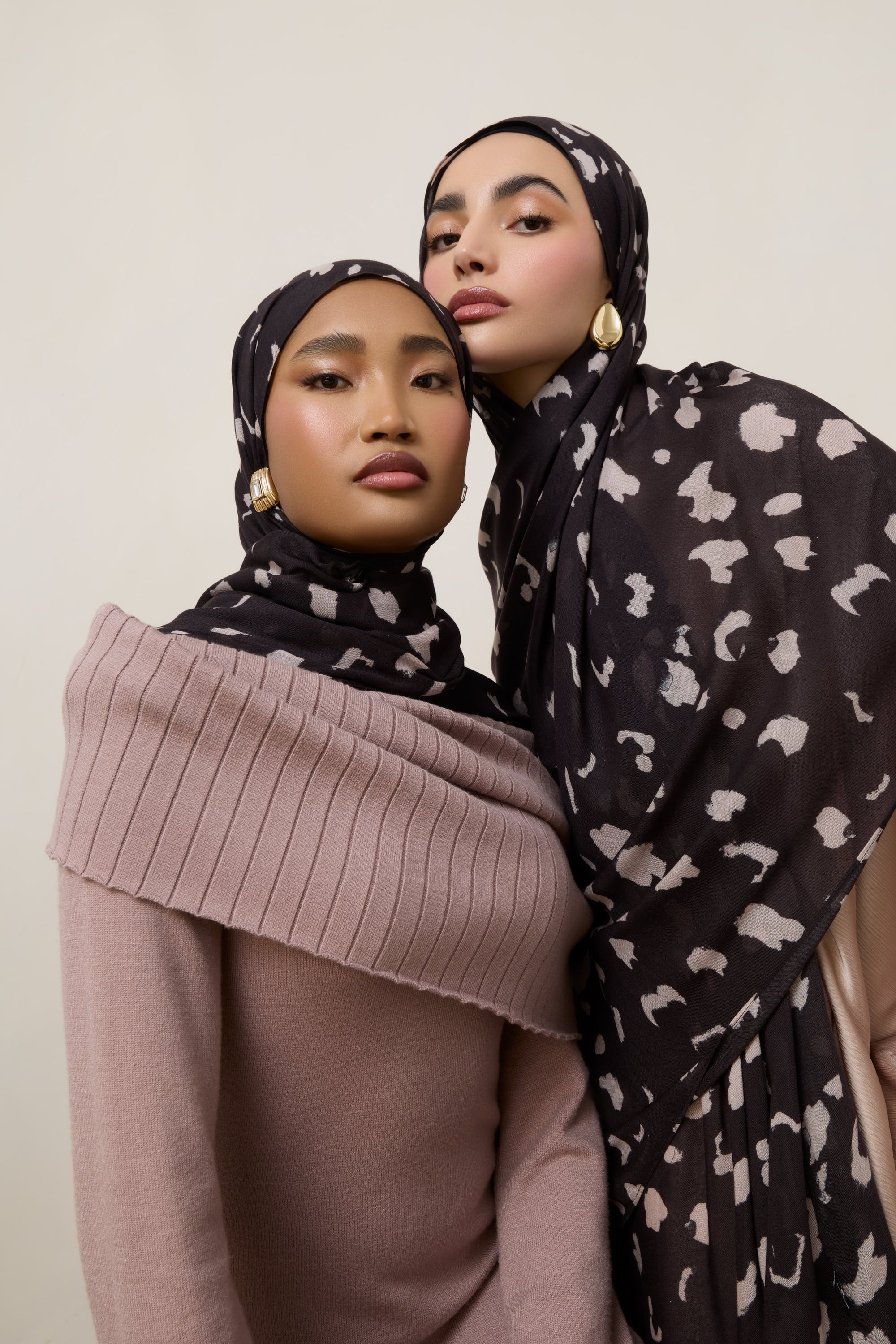 Printed Modal Hijab - Velvet Cocoa Hijabs Veiled