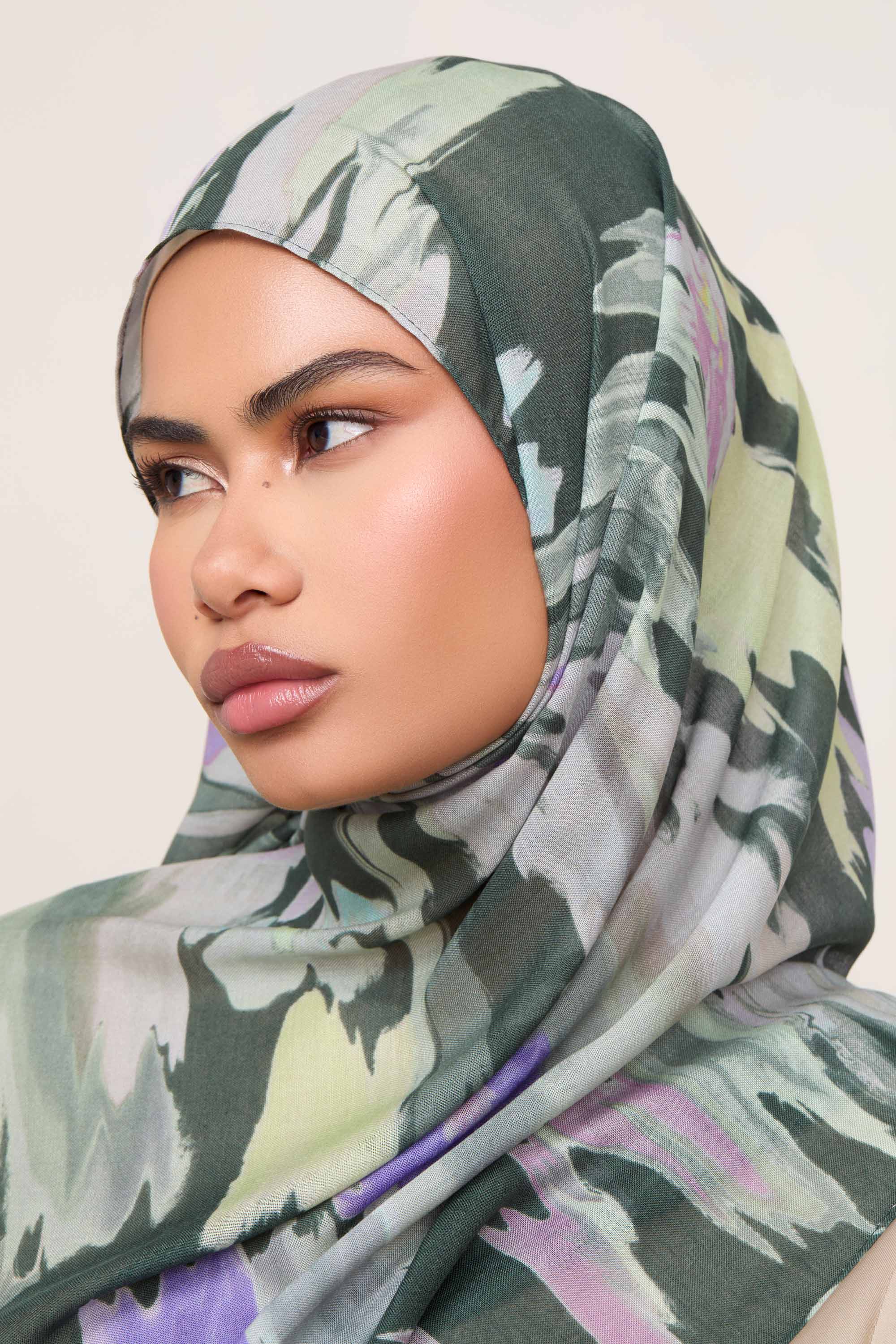 Printed Modal Hijab - Verdant Hijabs Veiled