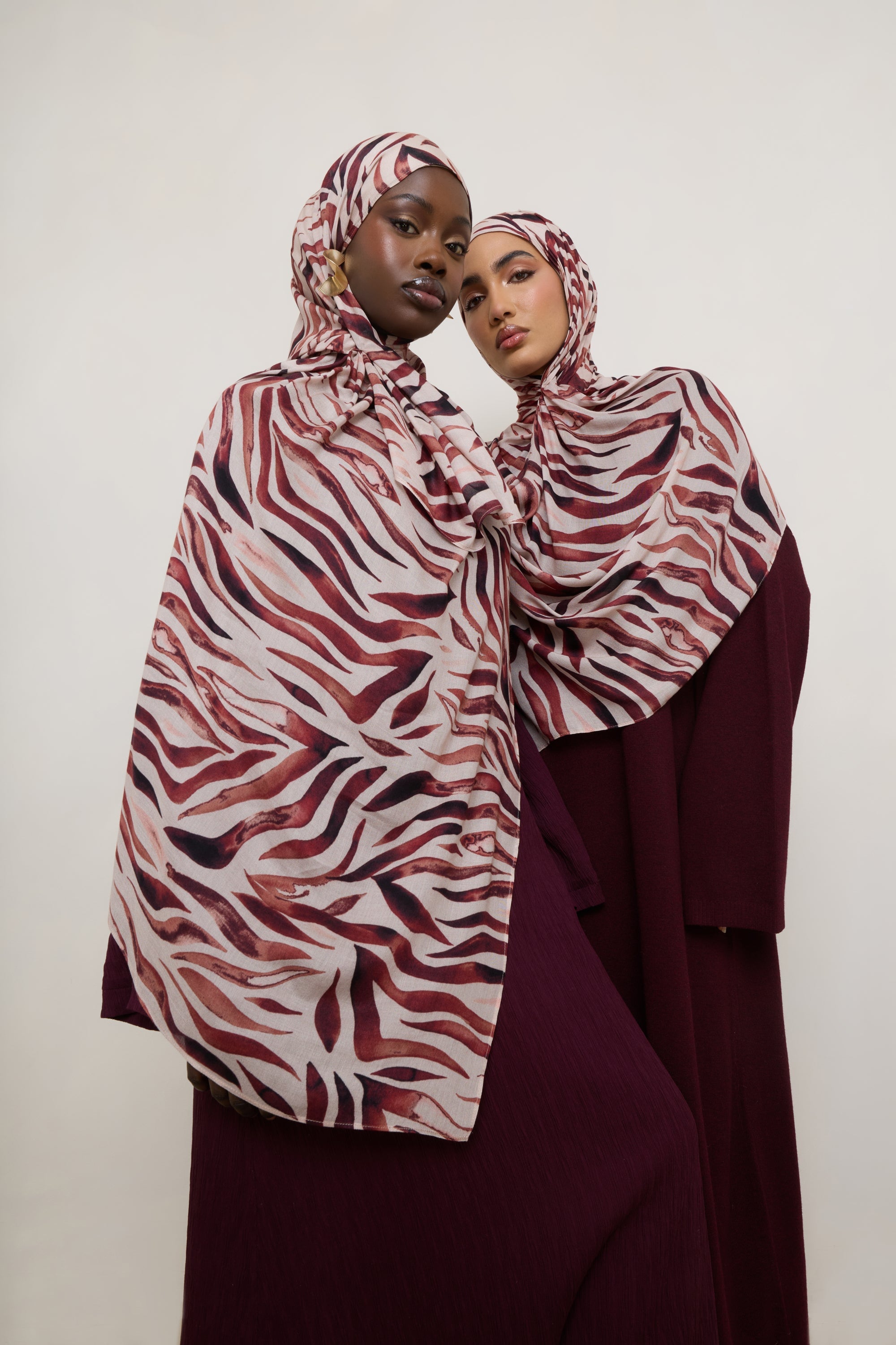 Printed Modal Hijab - Zebra Stripes Hijabs Veiled