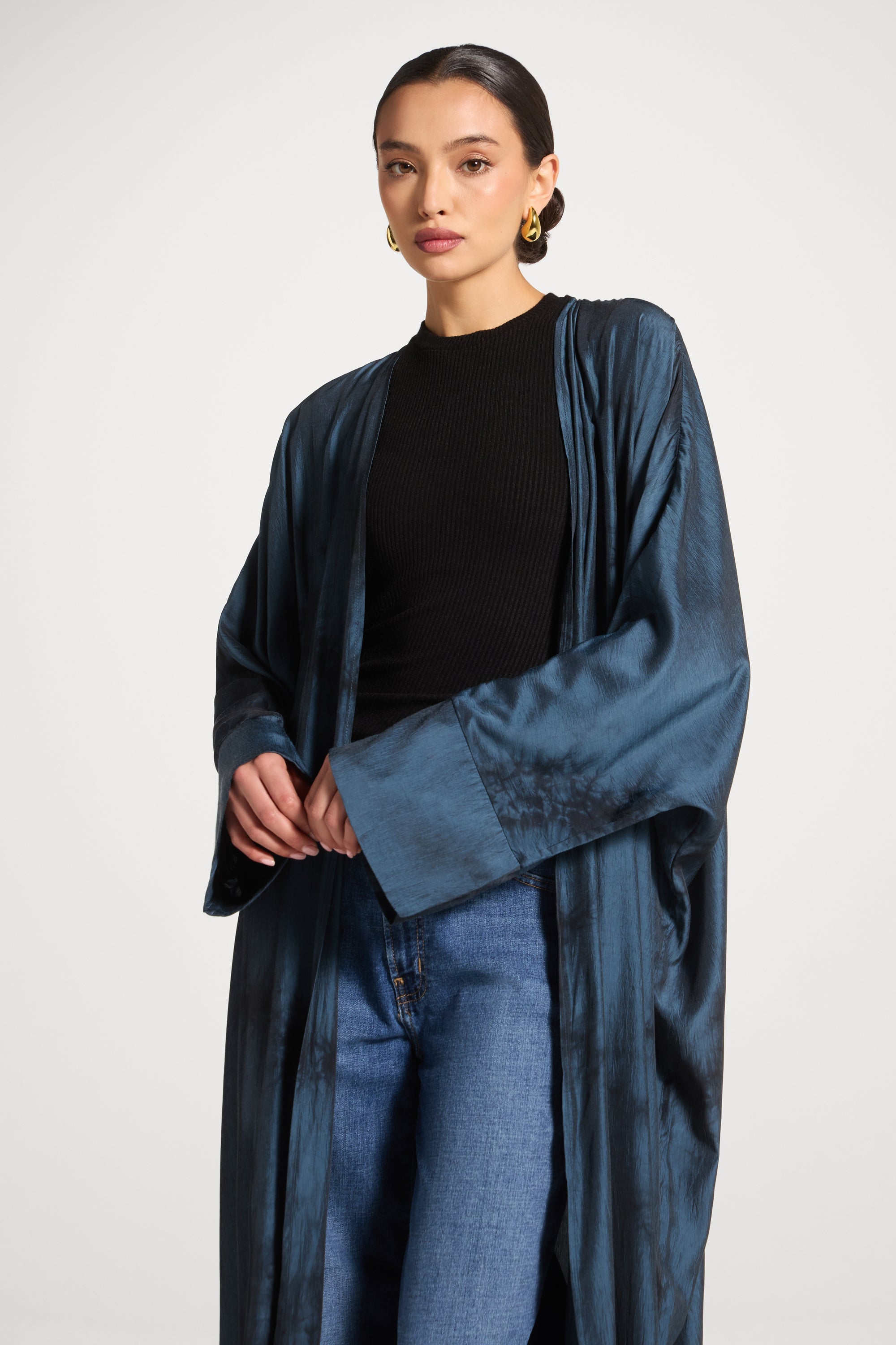 Printed Open Abaya - Twilight Abayas Veiled