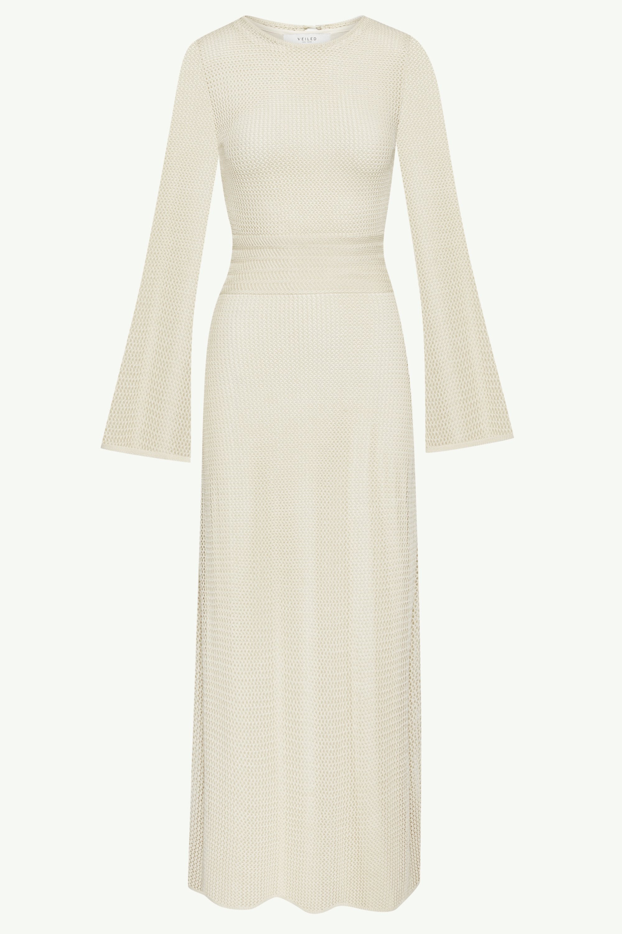 Rachel Crochet Maxi Dress - Off White Clothing Veiled