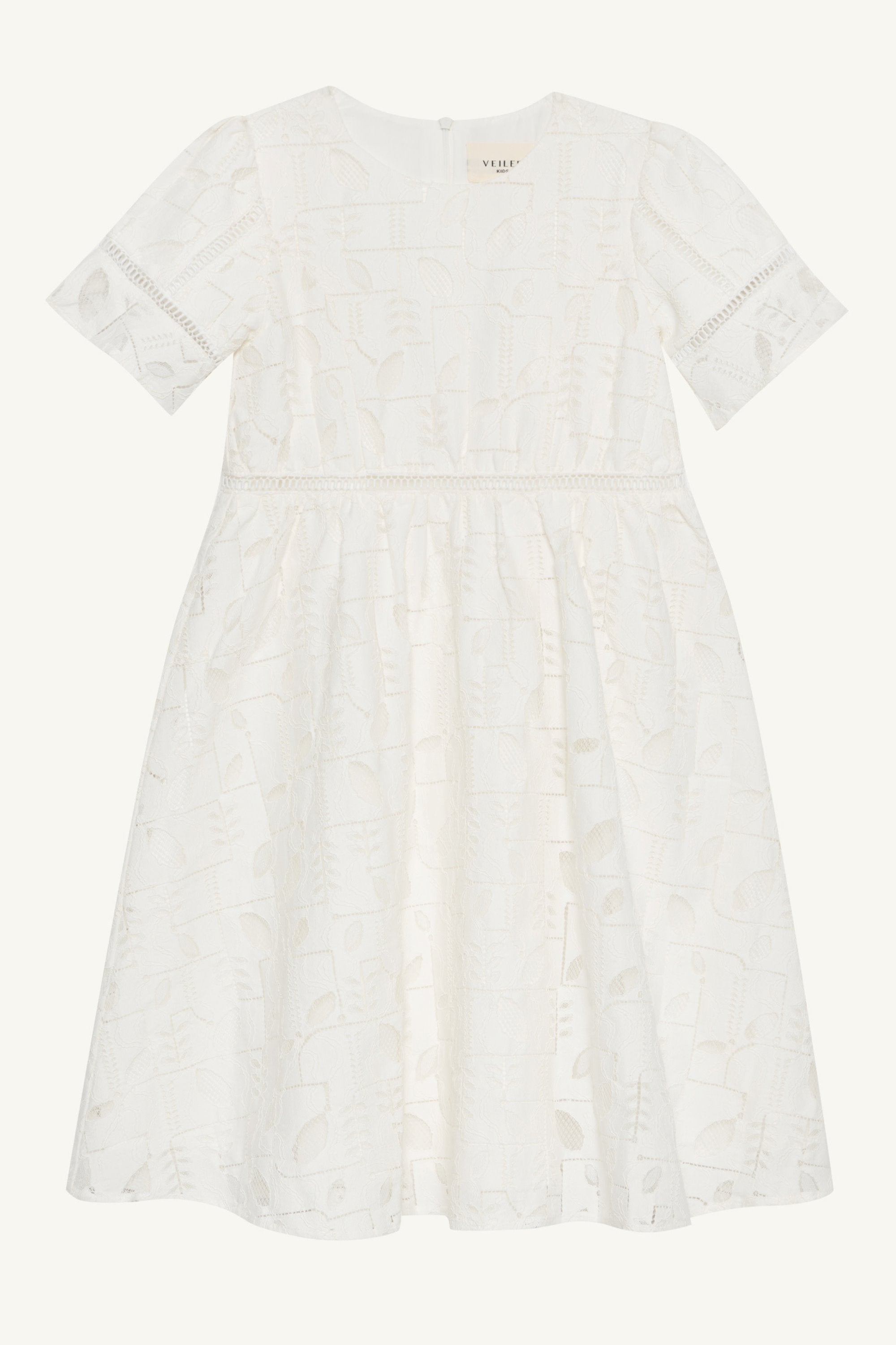 Rayaa White Lace Dress (Girls) Clothing Veiled