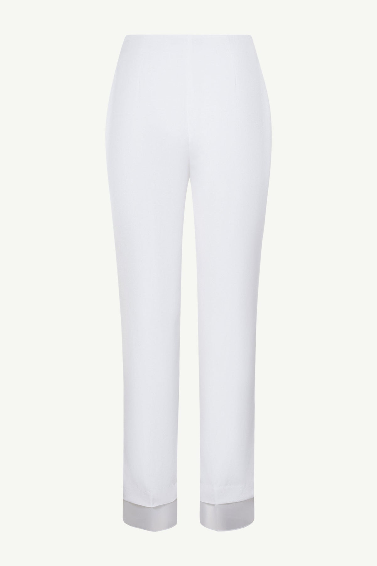 Rayan Organza Trim Trousers - White Clothing epschoolboard 