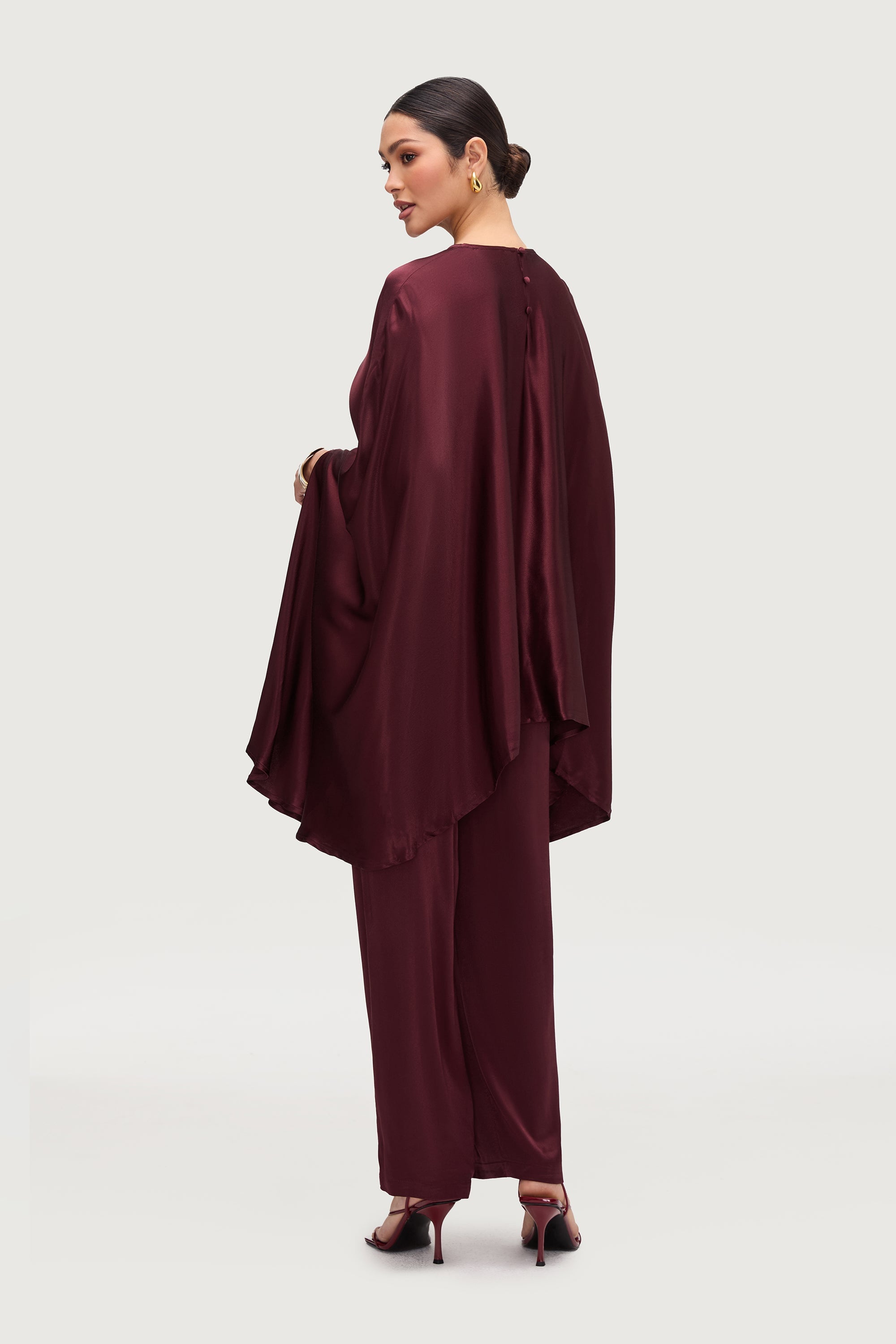 Razan Silk Inner Tie Top - Karaz Tops Veiled Collection