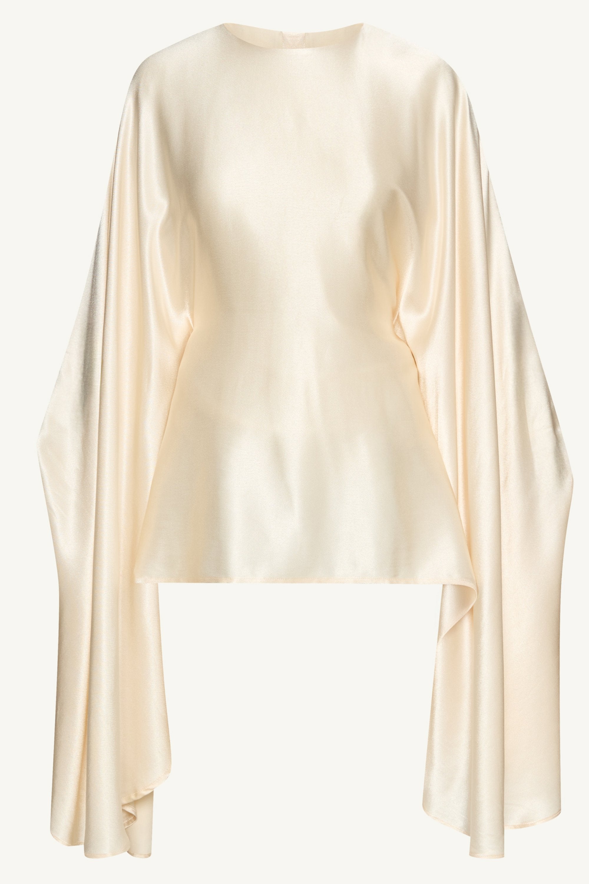 Razan Silk Inner Tie Top - Pearl Tops Veiled Collection