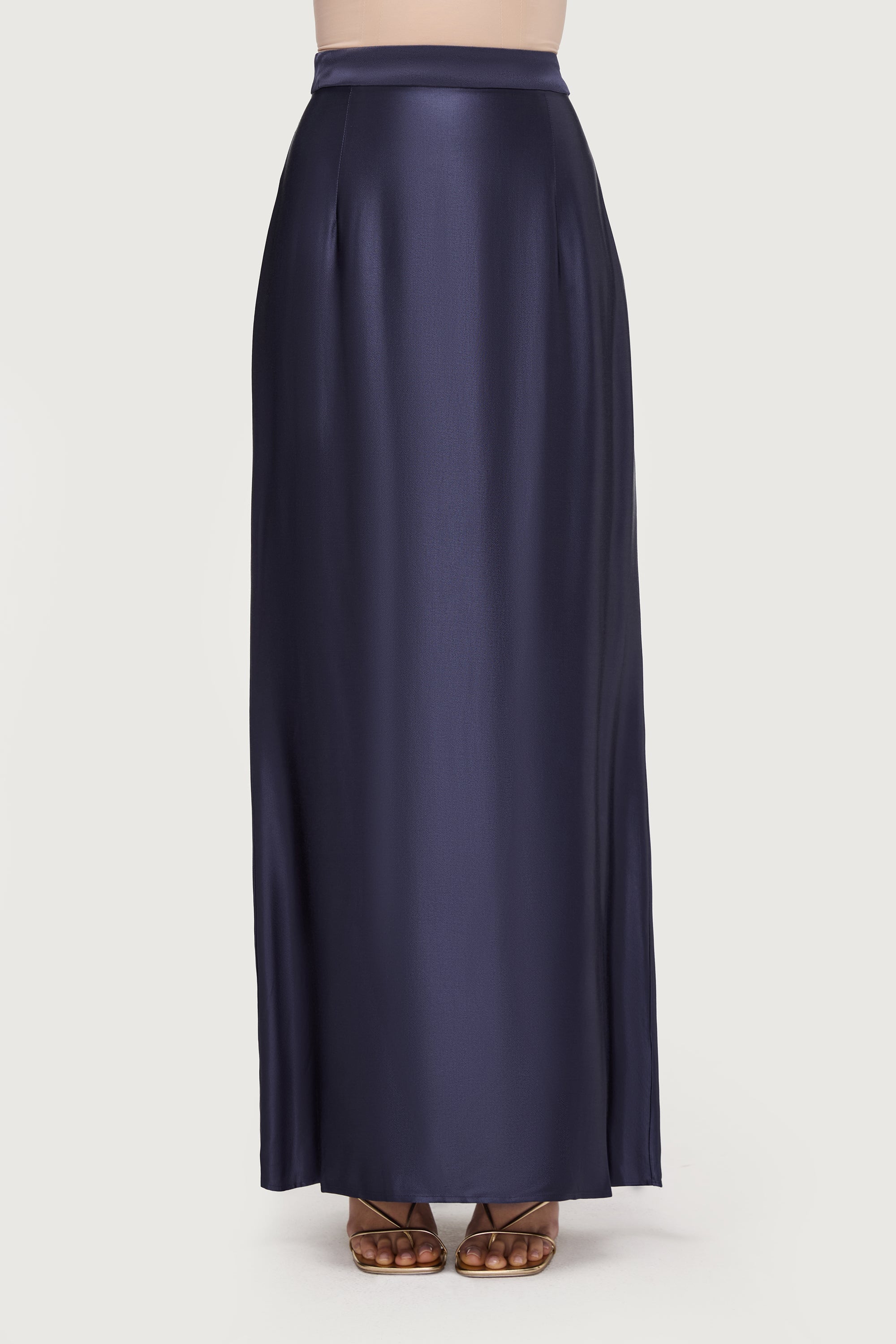 Razan Silk Maxi Skirt - Twilight Bottoms Veiled Collection