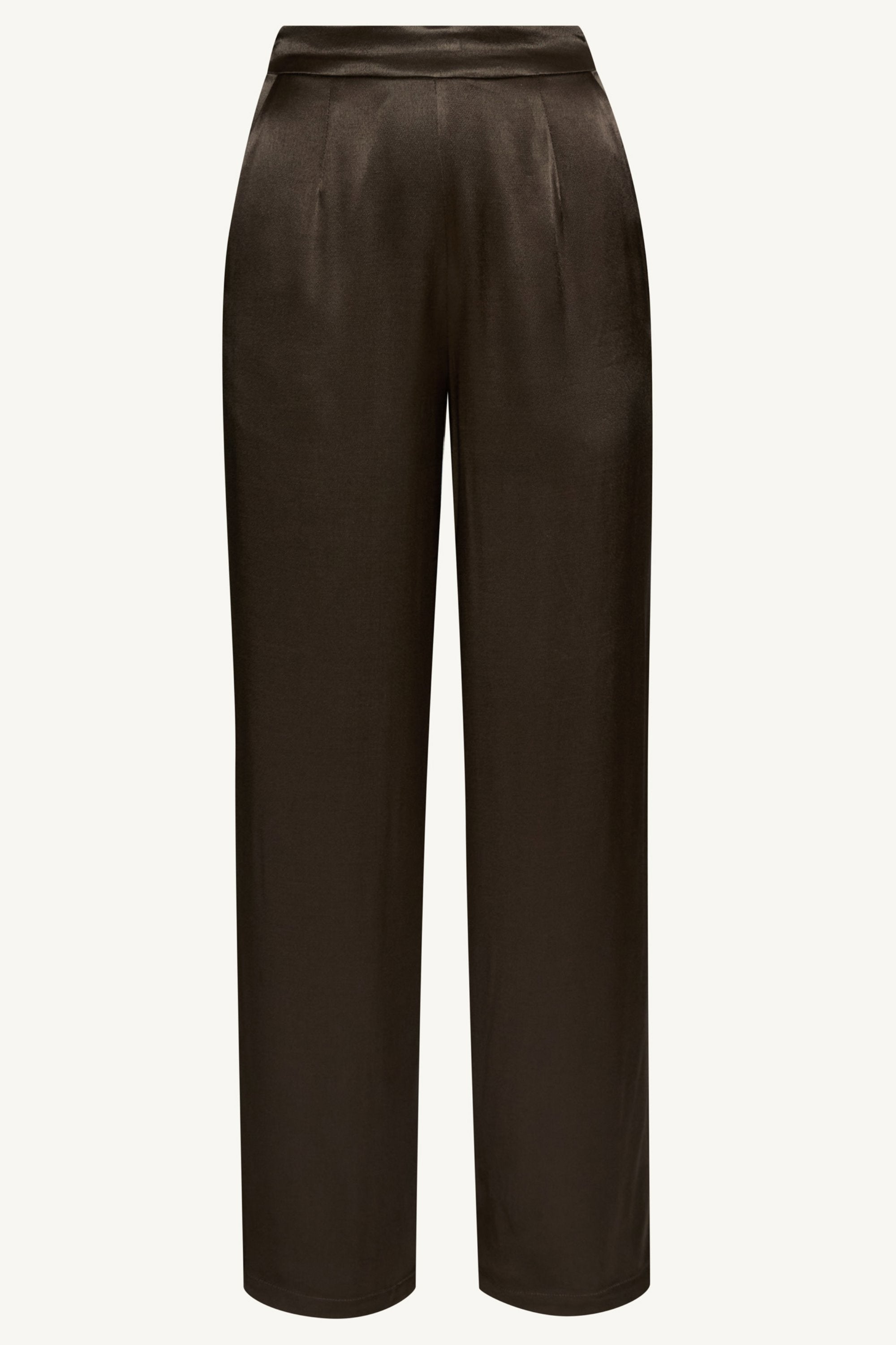 Razan Silk Wide Leg Pants - Black Forest Bottoms Veiled Collection