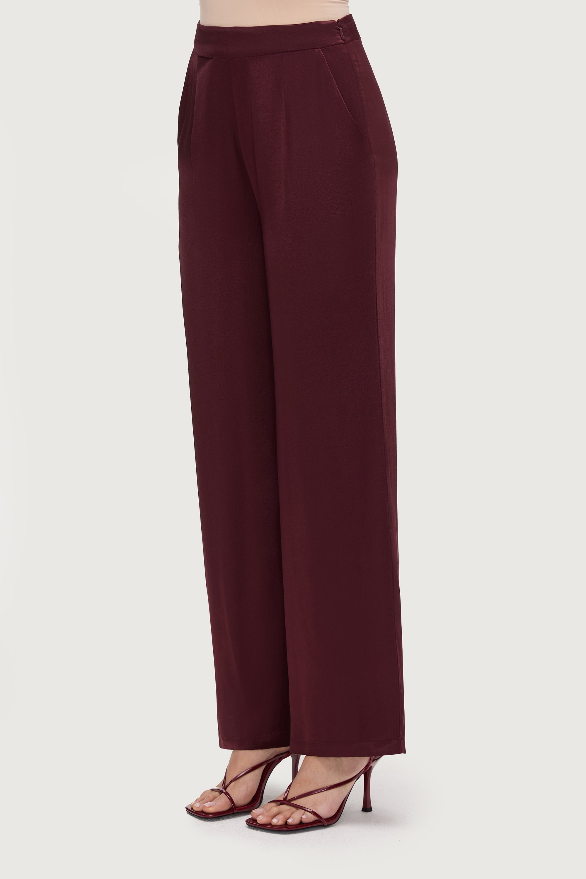 Razan Silk Wide Leg Pants - Karaz Bottoms Veiled Collection
