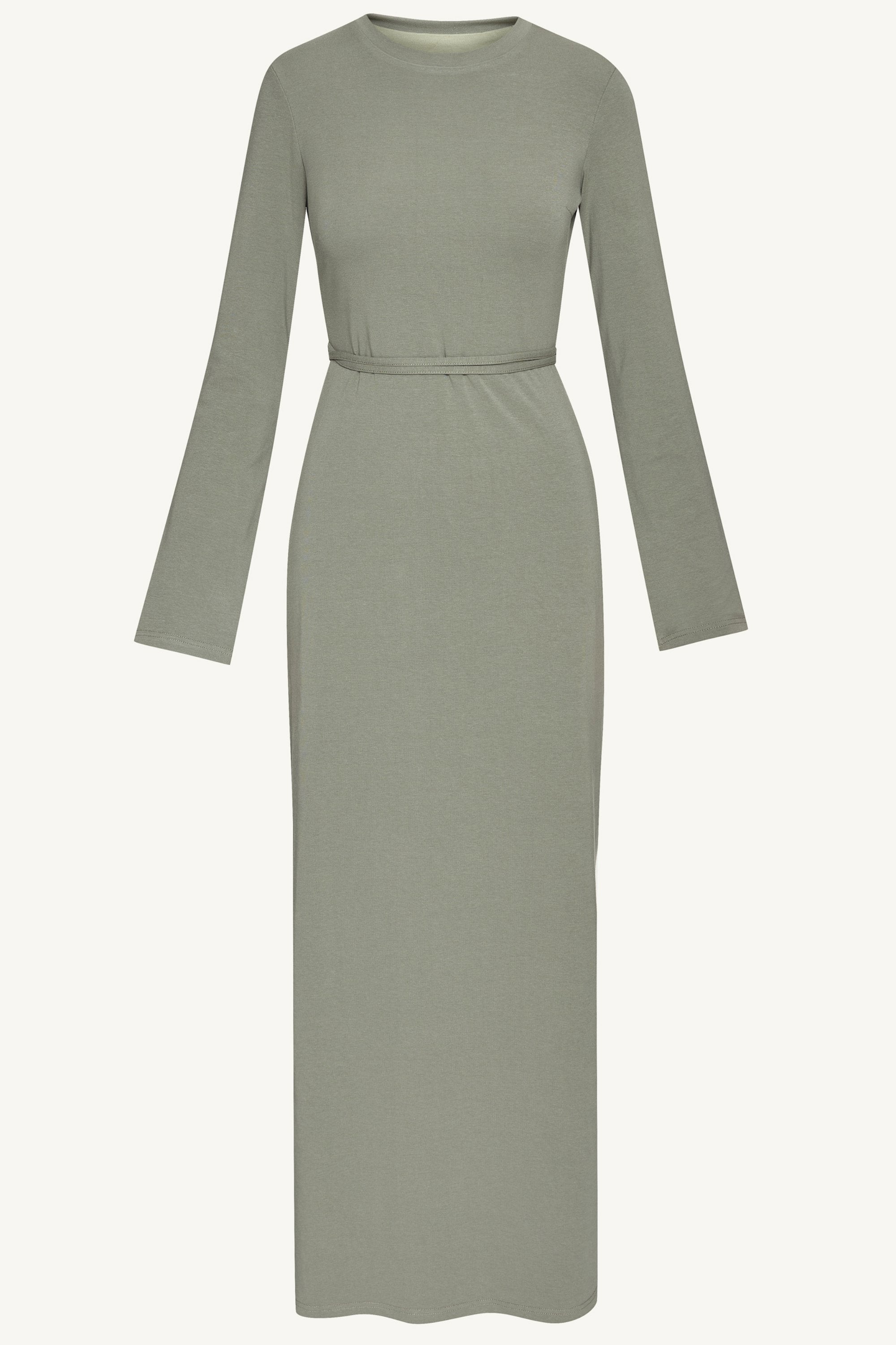 Ribbed Cotton Maxi Dress - Sage Dresses Veiled