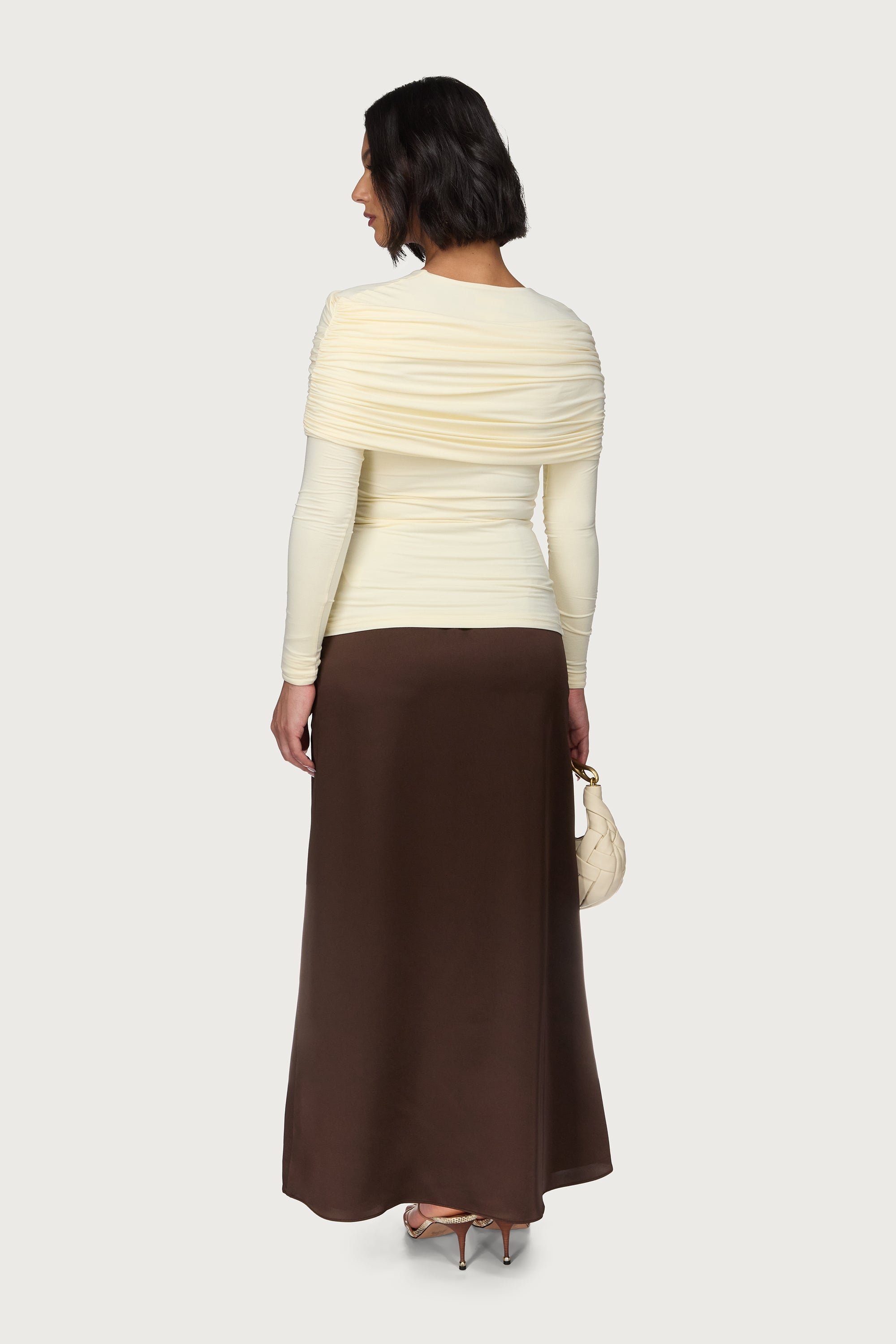 Rouched Shoulder Top - Moonlight Abayas Veiled