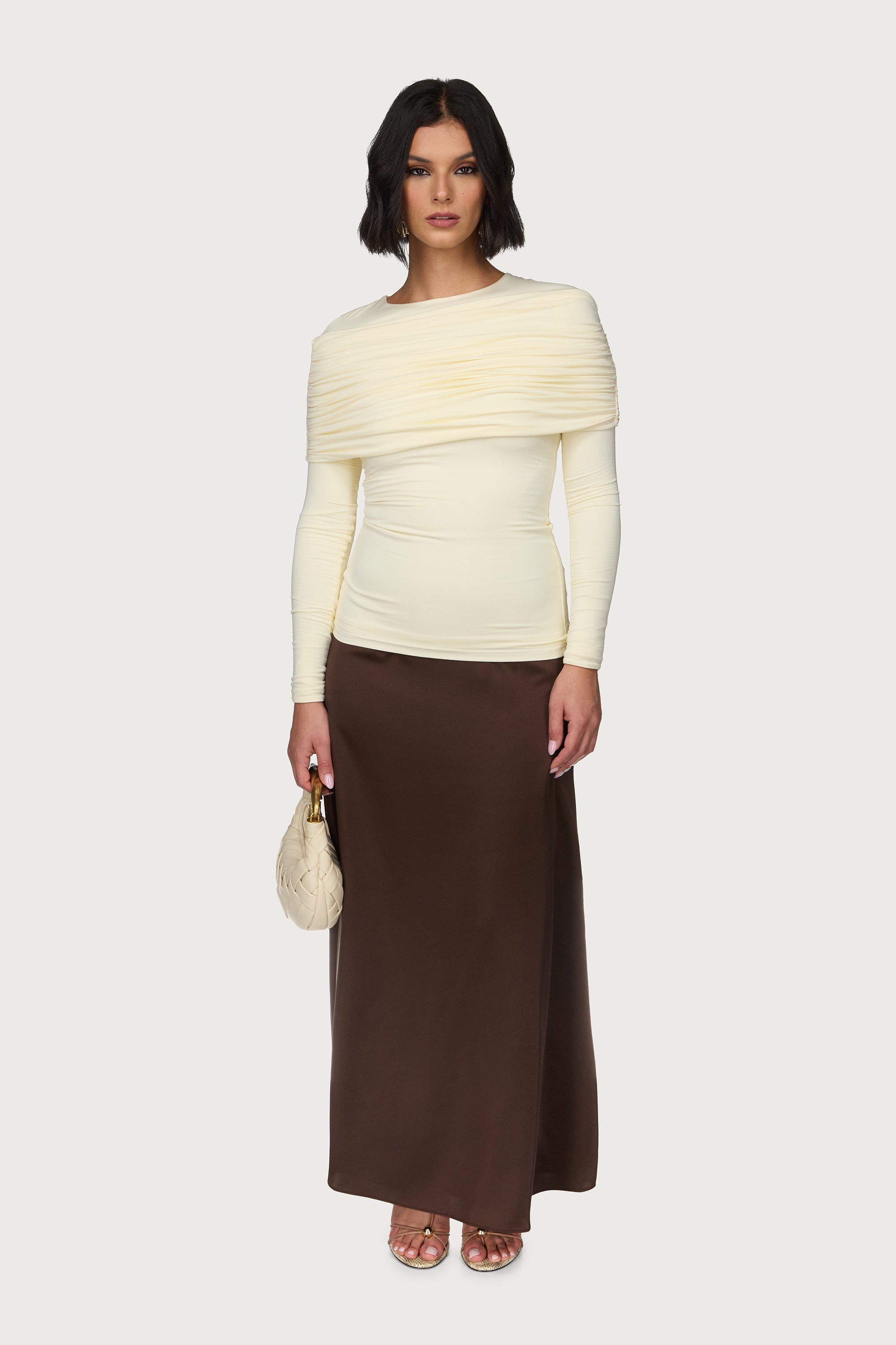 Rouched Shoulder Top - Moonlight Abayas Veiled