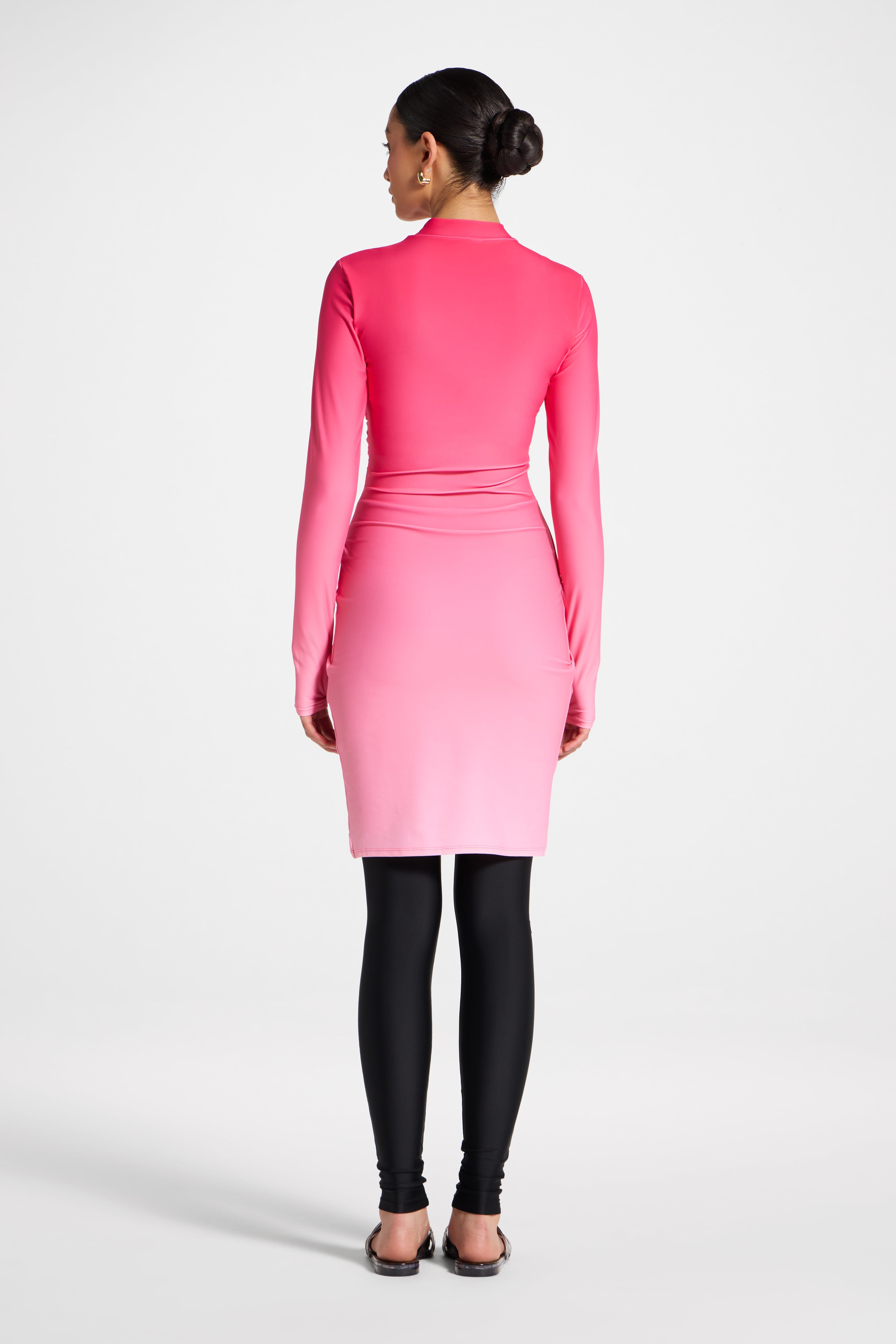 Rouched Swim Tunic - Coral Ombre Swim Veiled