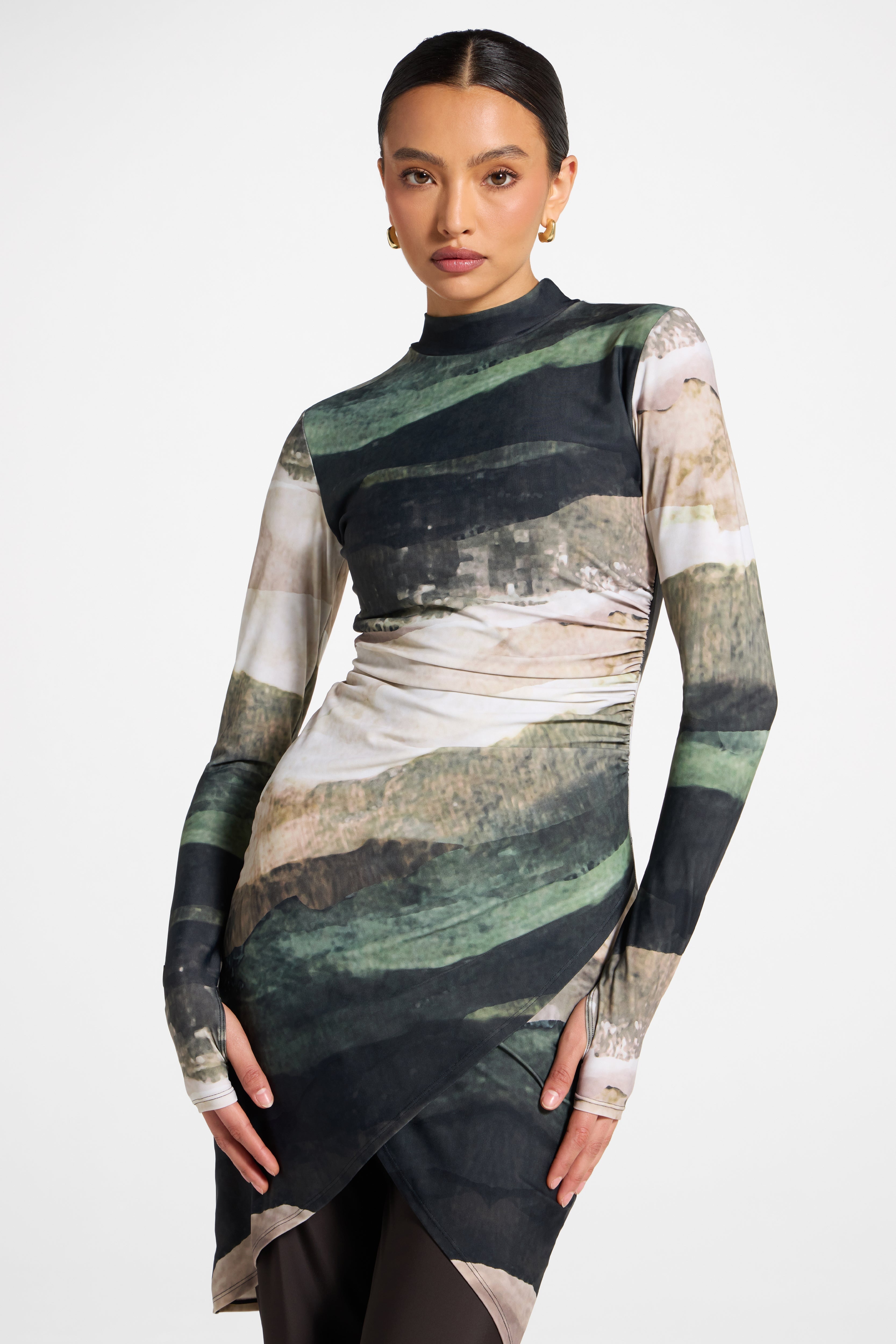 Rouched Swim Tunic - Dune Sands Swim Veiled