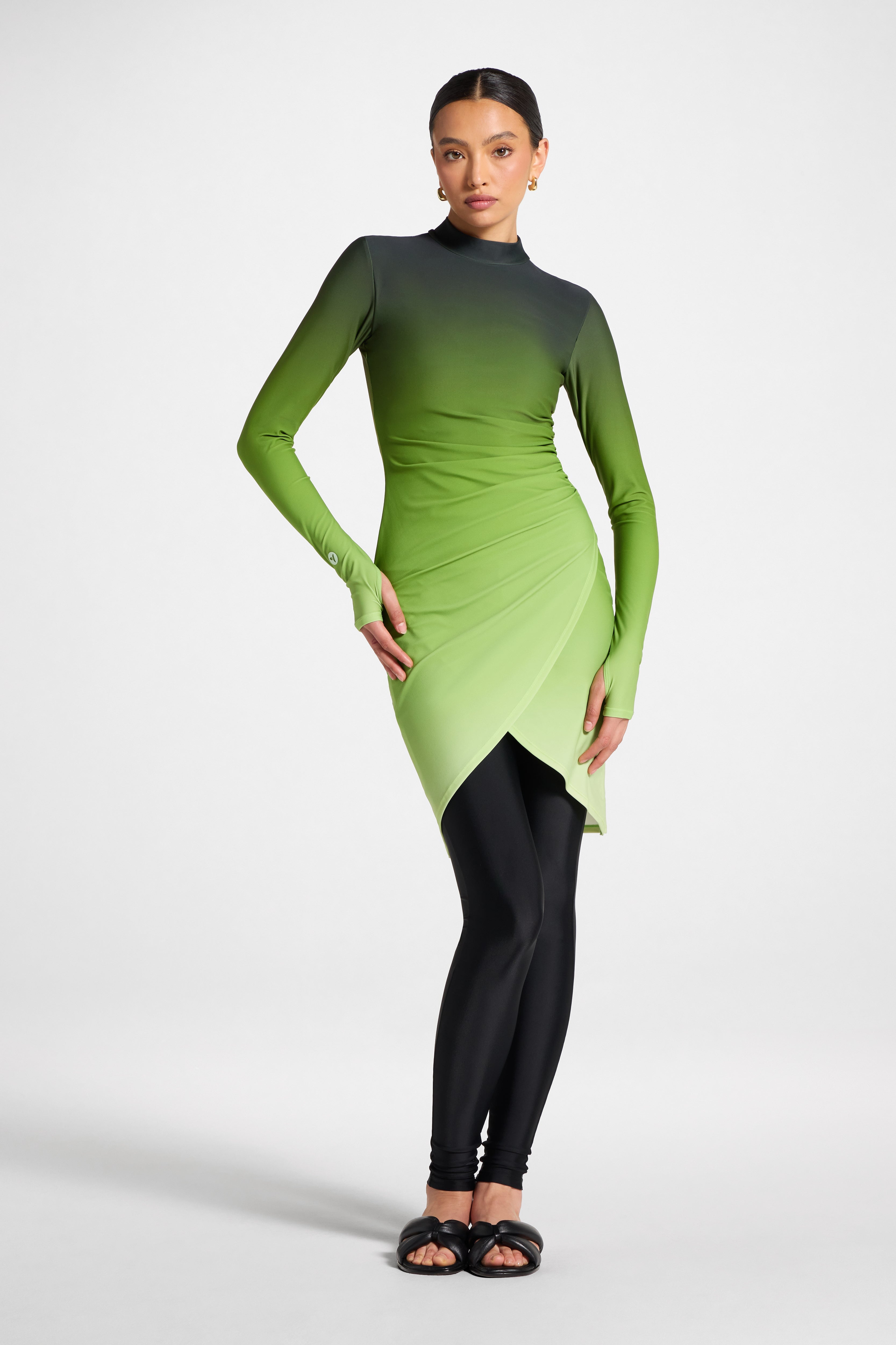 Rouched Swim Tunic - Marine Ombre Swim Veiled