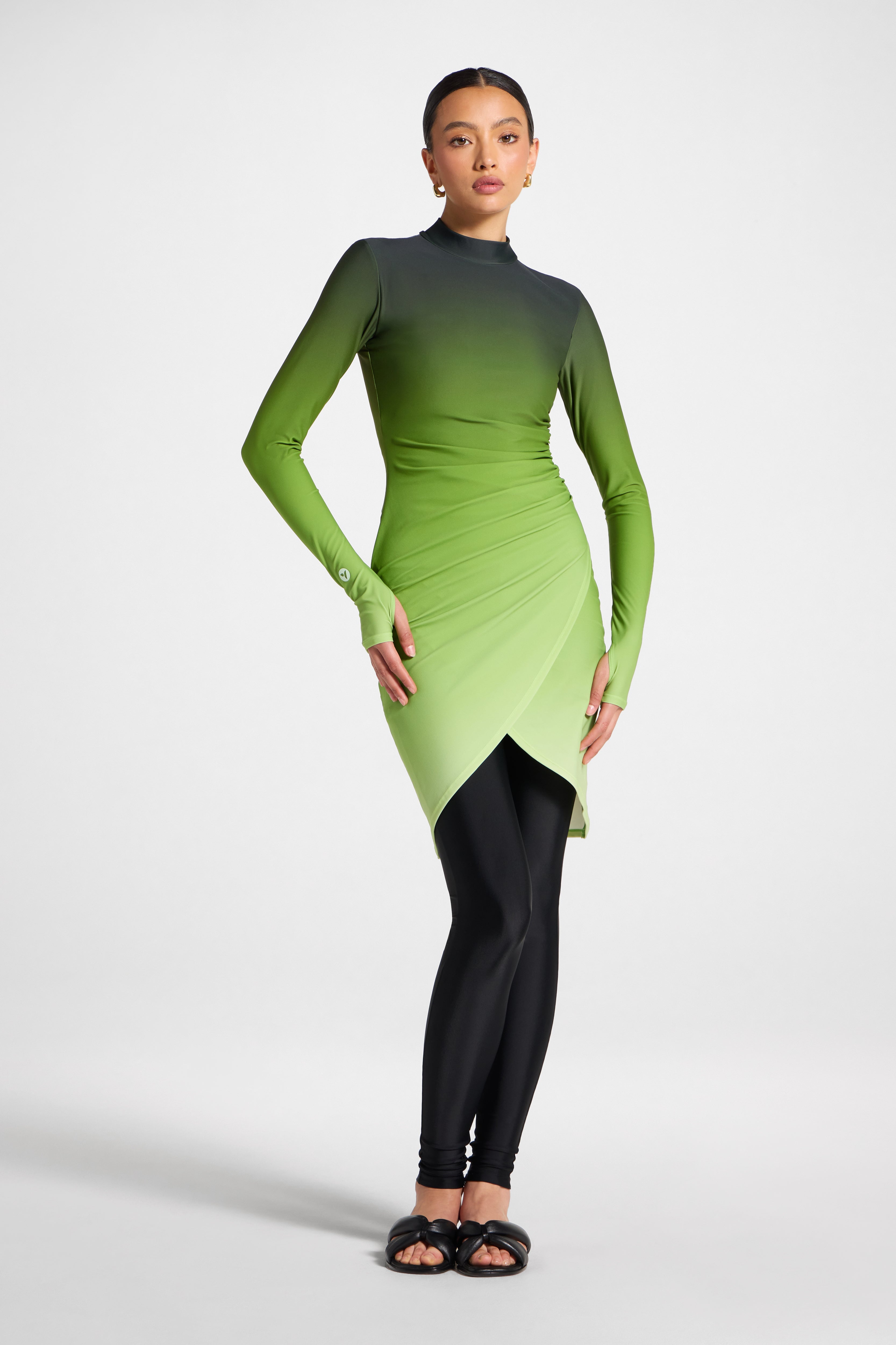 Rouched Swim Tunic - Marine Ombre Swim Veiled