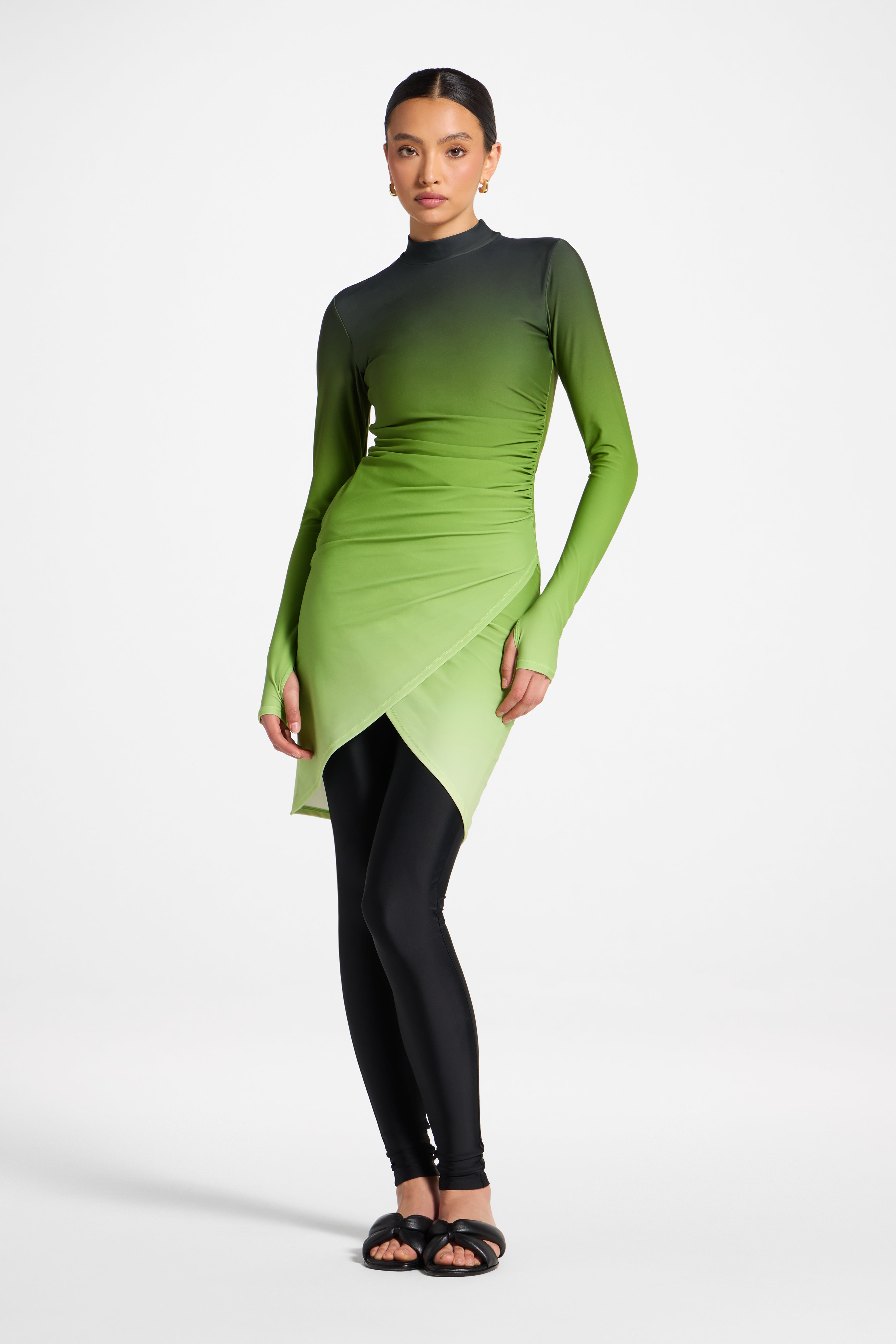 Rouched Swim Tunic - Marine Ombre Swim Veiled