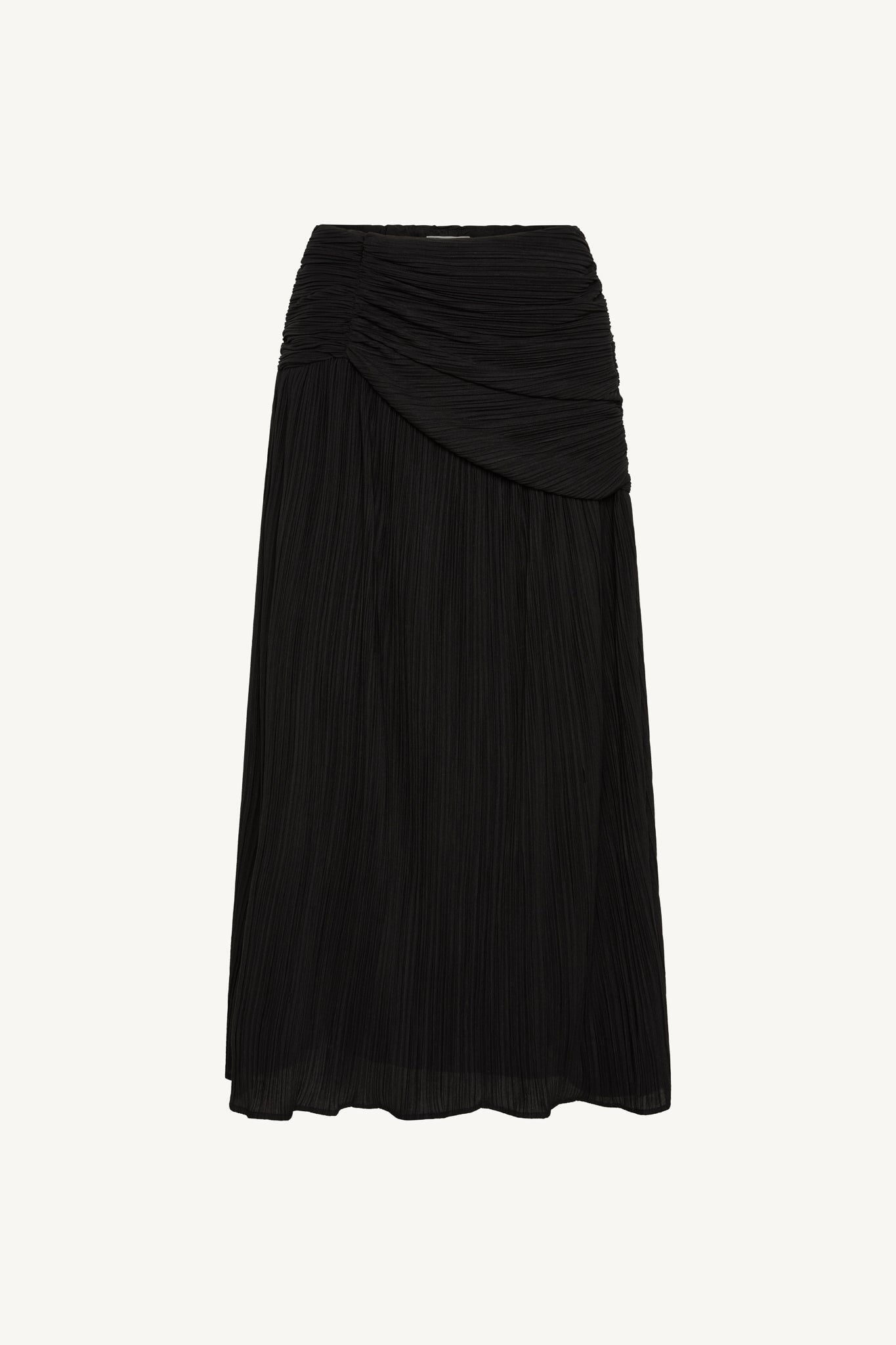 Rouched Waist Pleated Maxi Skirt Abayas Veiled