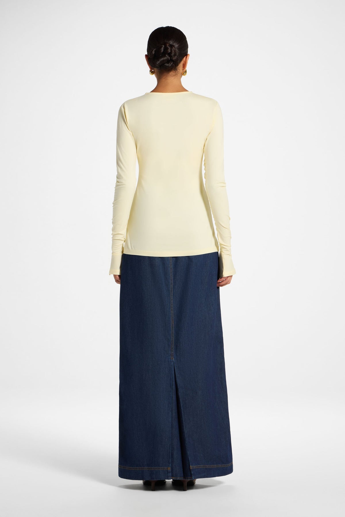 Ruched Sleeve Top - Butter Top Veiled