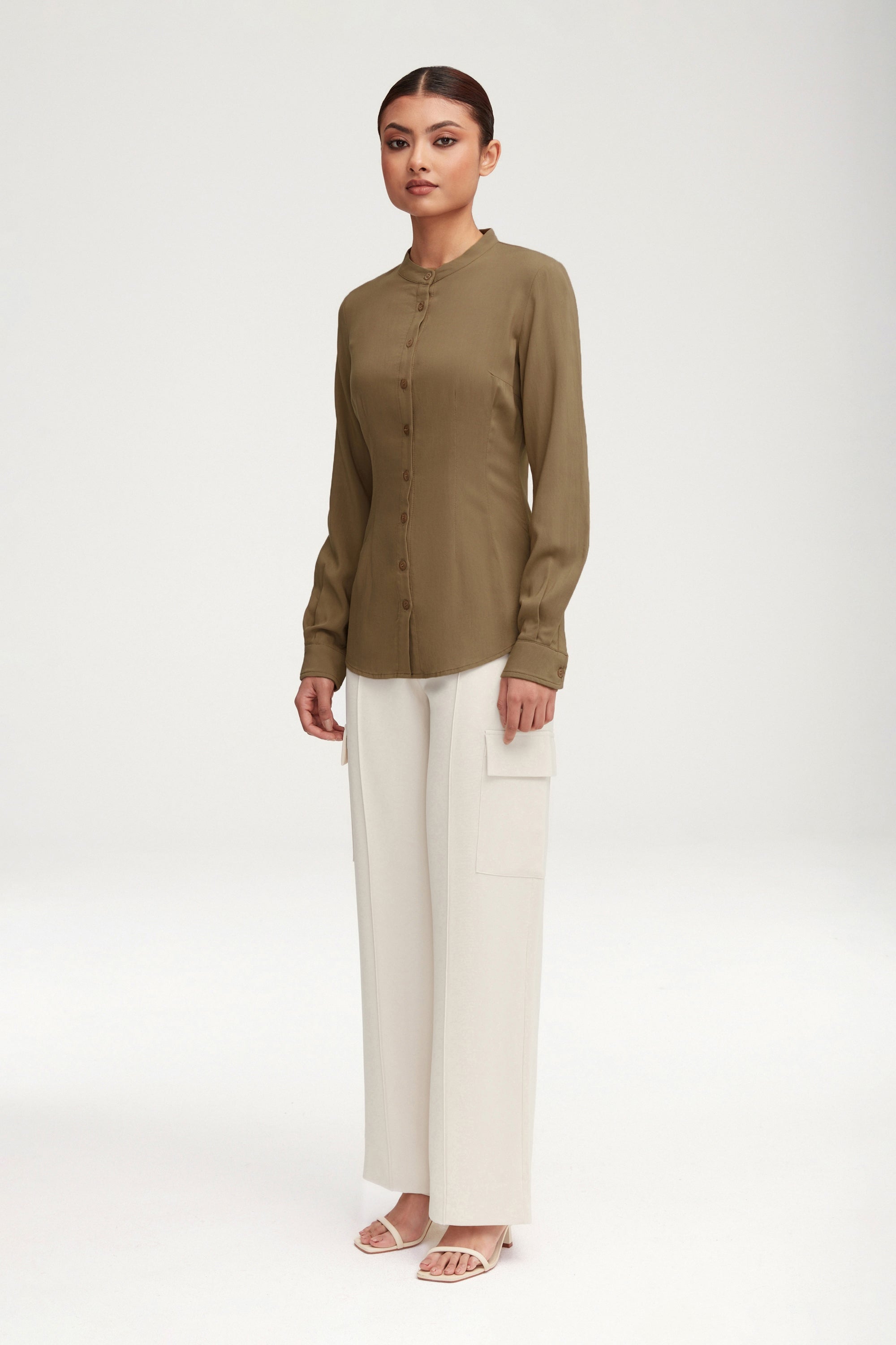 Rumer Wide Leg Cargo Pants - Off White Clothing Veiled