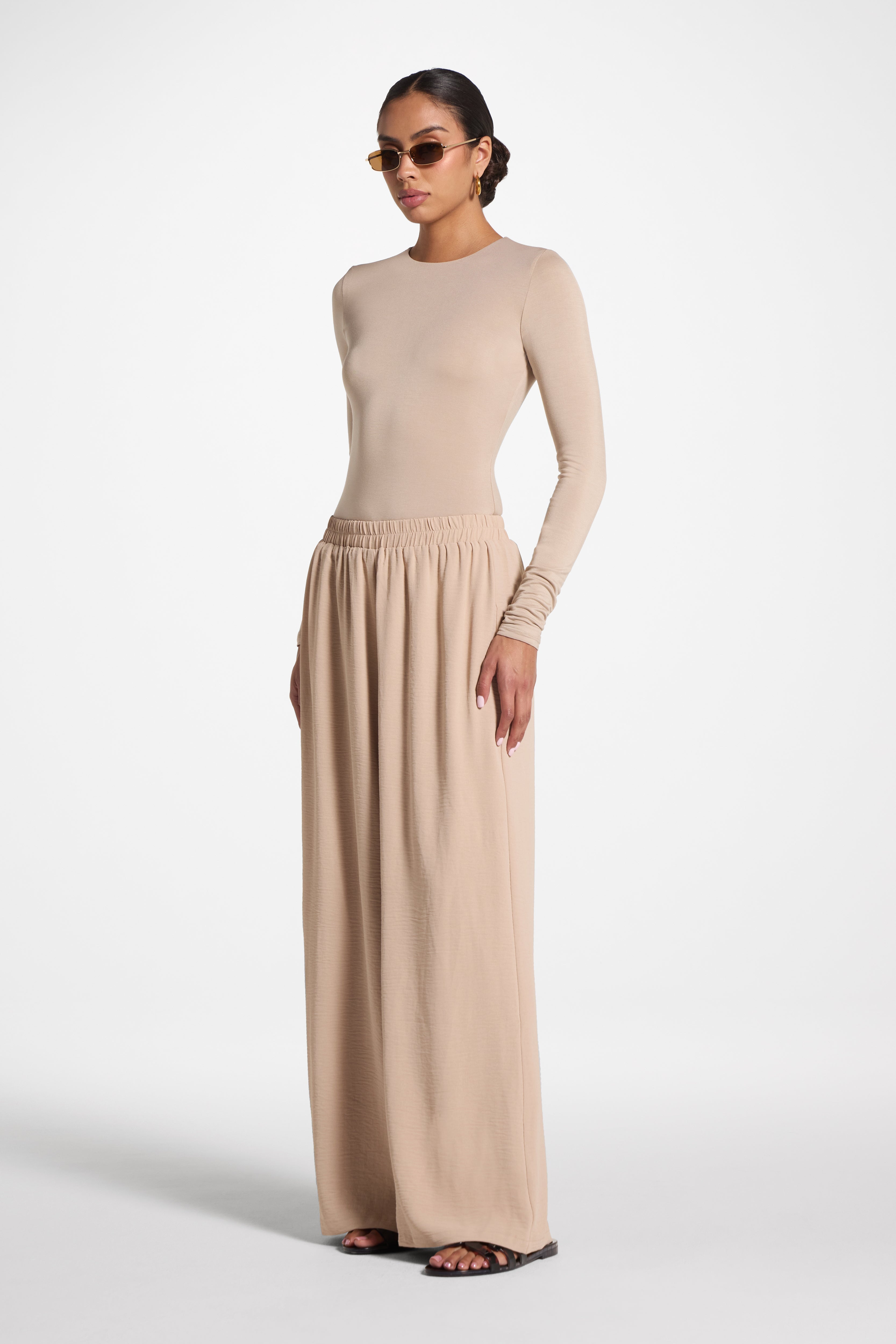 Safina Resort Pant - Sand Veiled