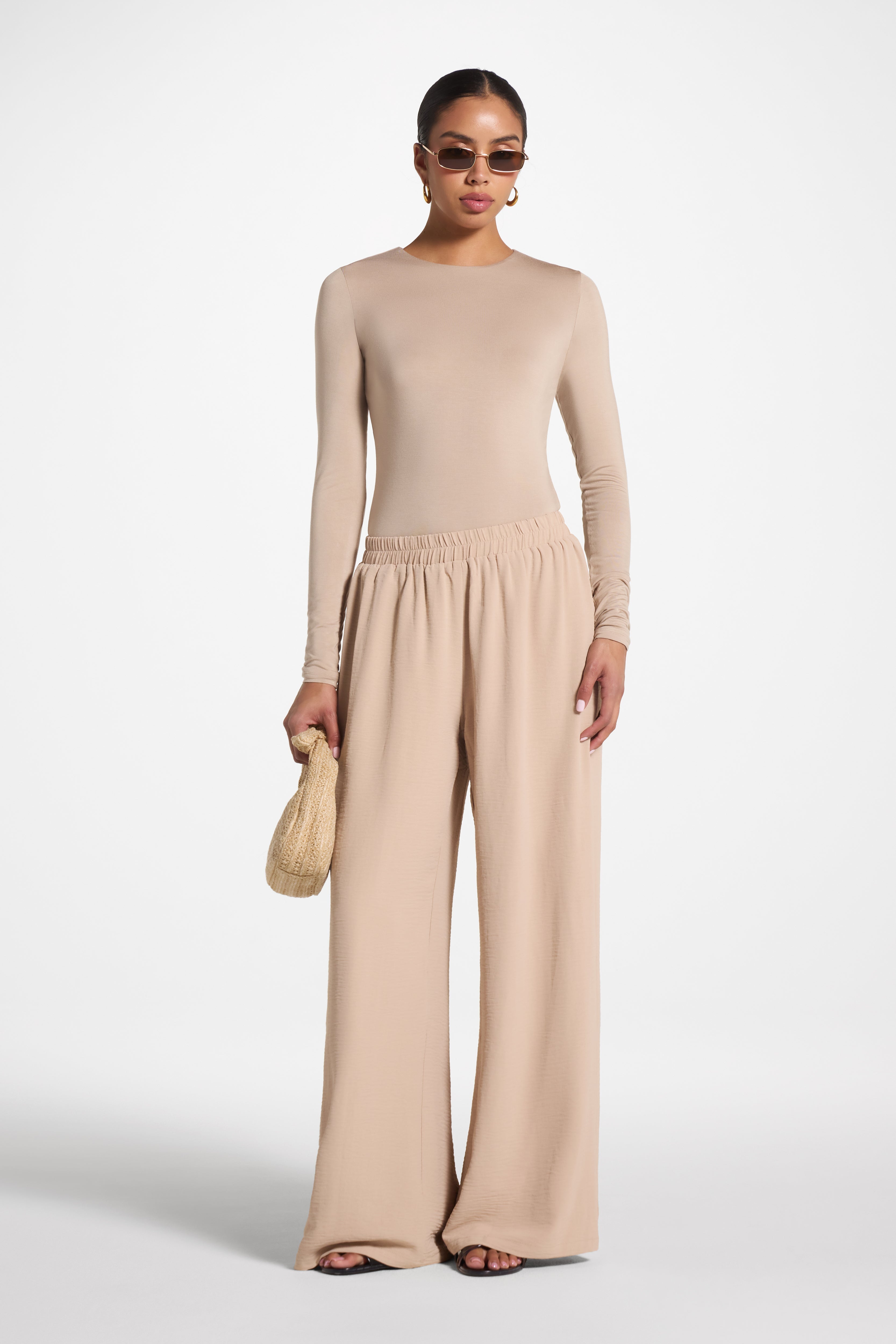 Safina Resort Pant - Sand Veiled
