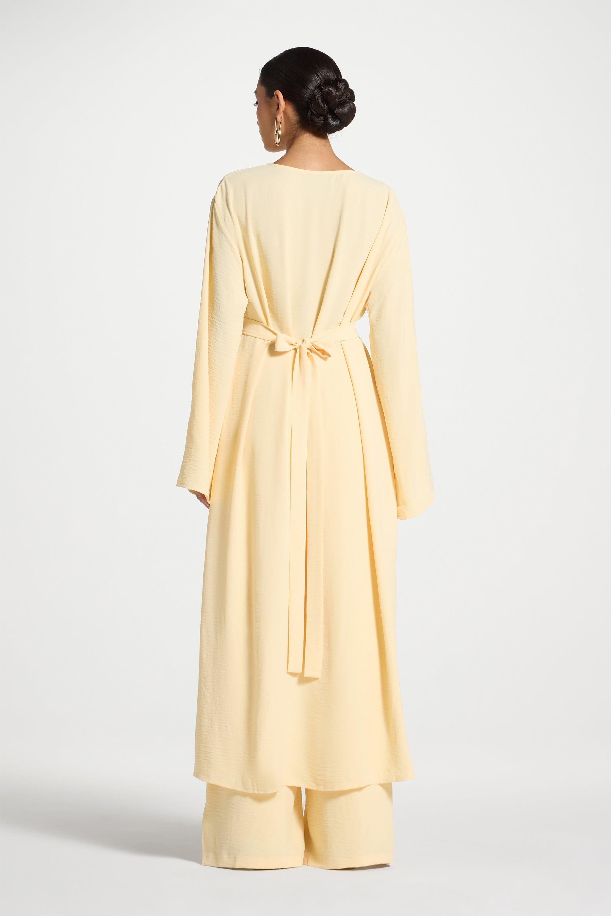 Safina Side Slit Tunic - Butter Abayas Veiled