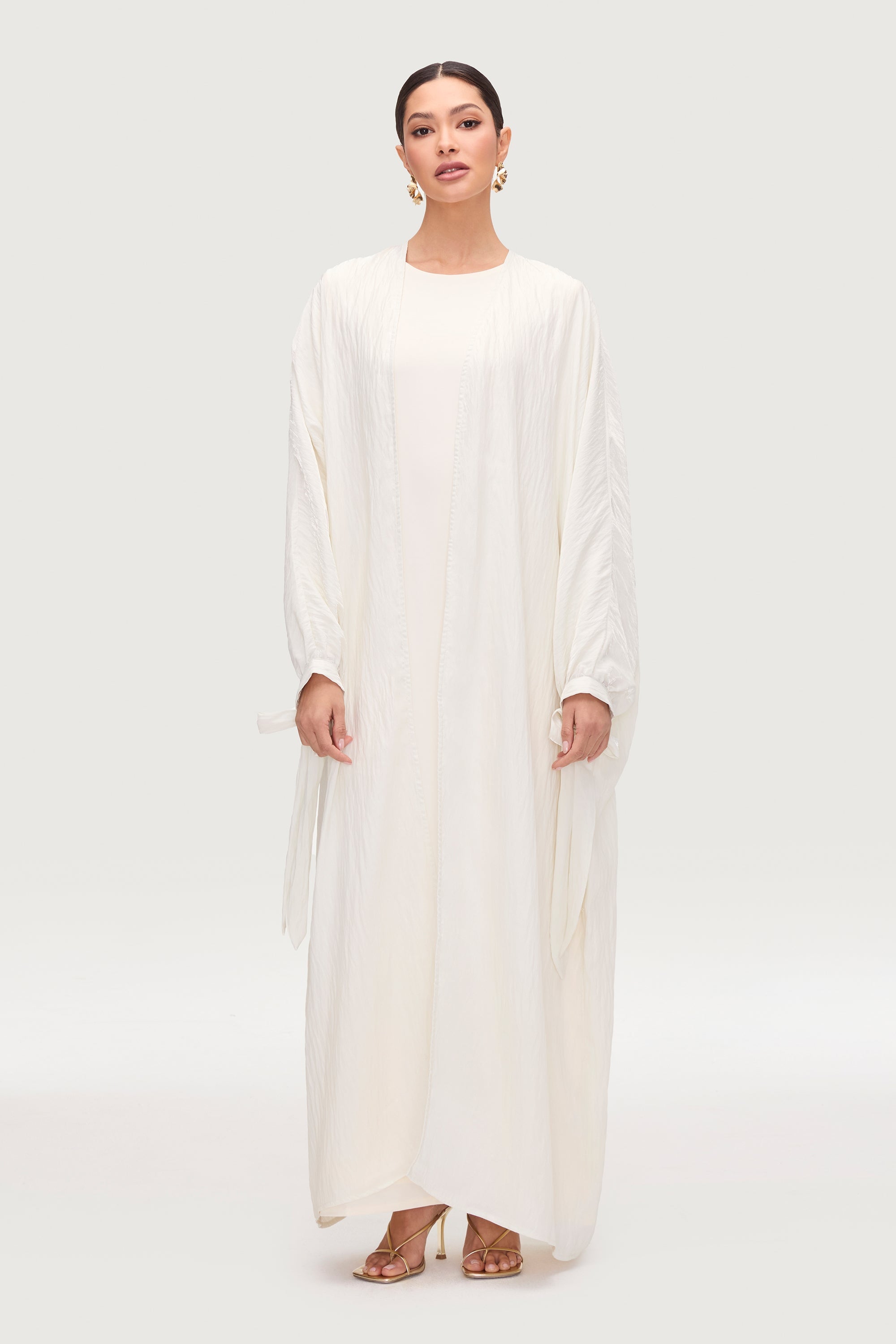 Safiyah Open Abaya - Moonbeam Abayas Veiled